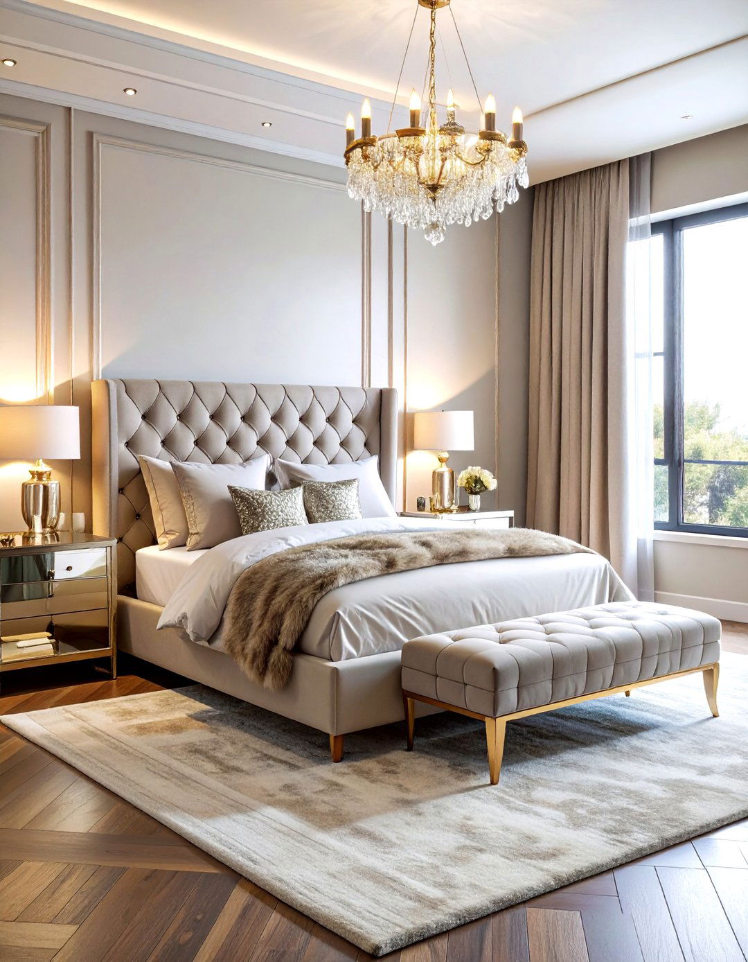 Contemporary Glam Bedroom - 30 bedroom conversation starter ideas