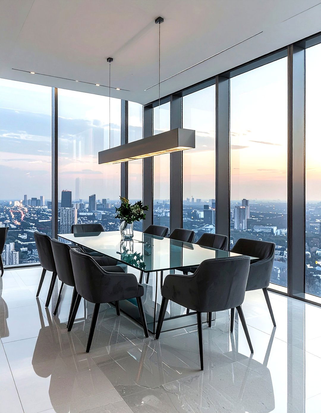 Contemporary Glass Dining Room - 30 Los Angeles dining room ideas