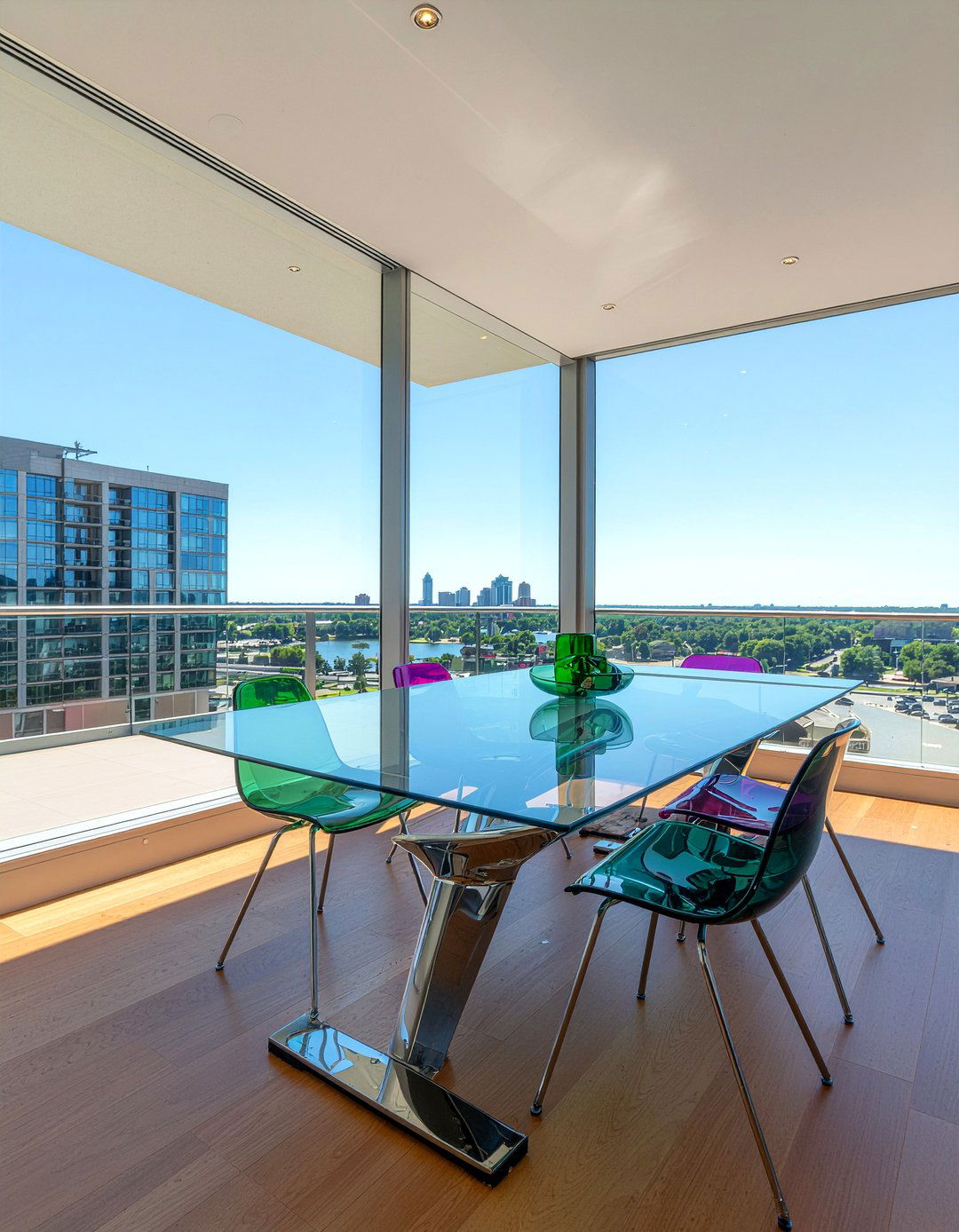 Contemporary Glass Dining Table - 30 Atlanta dining room ideas