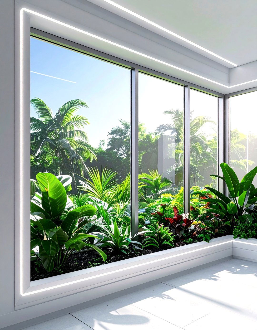 Contemporary Greenhouse Window - 30 kitchen garden window ideas