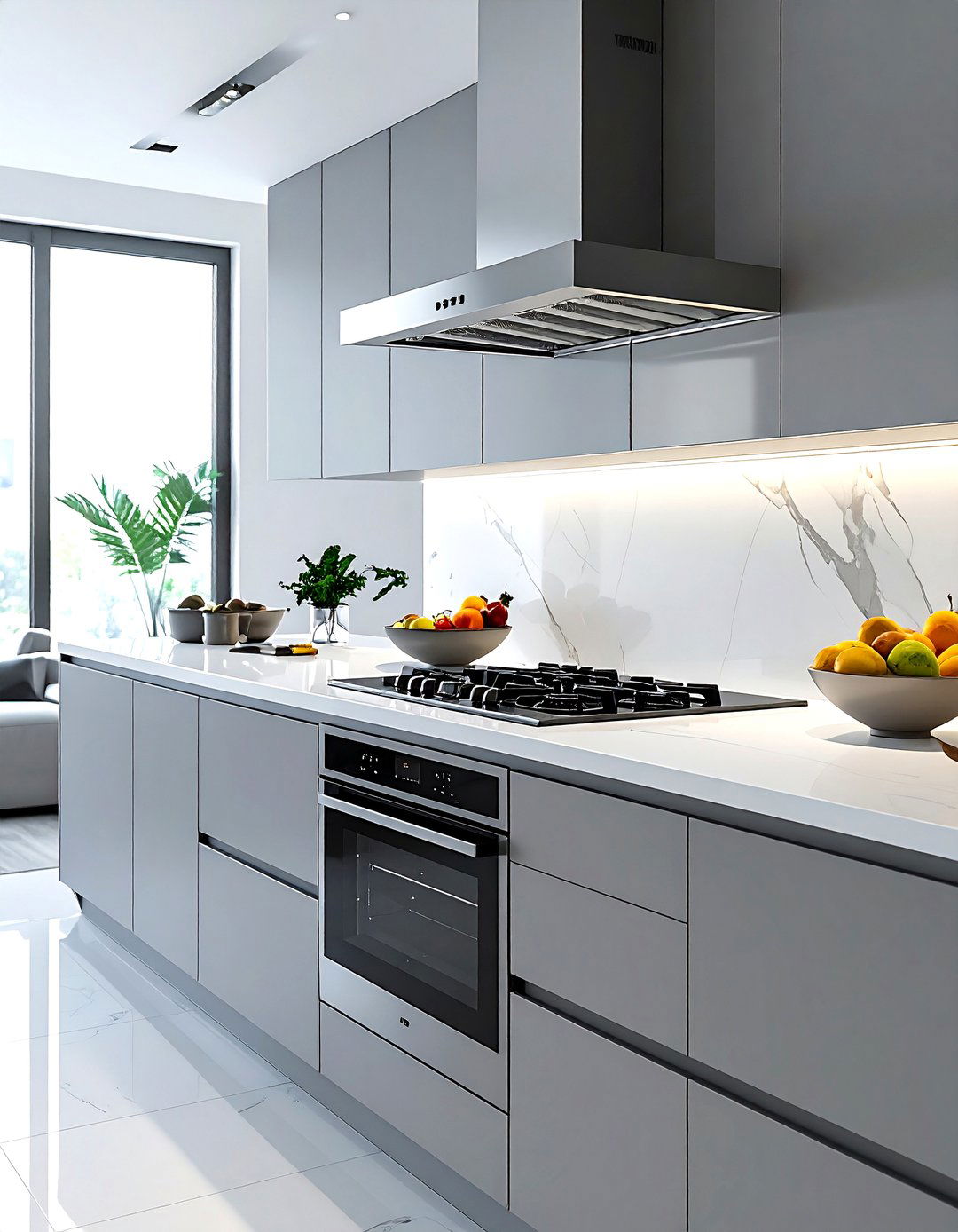 Contemporary Island Stove Vent - 30 downdraft vent kitchen ideas