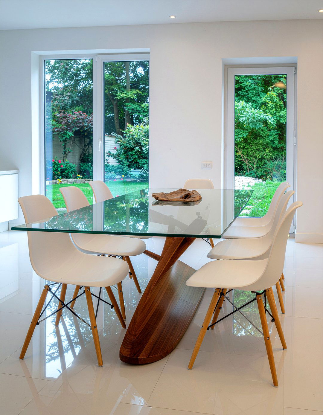 Contemporary Italian Glass Table - 30 Italian dining room ideas