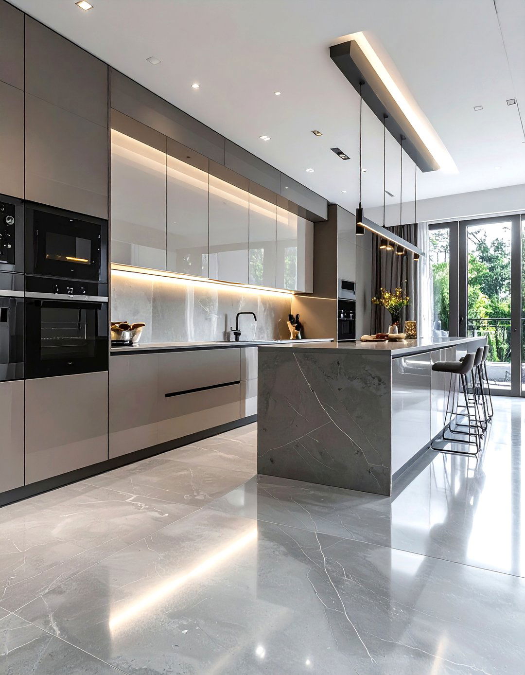 Contemporary Kitchen Concrete Floor - 30 polished concrete floor kitchen ideas