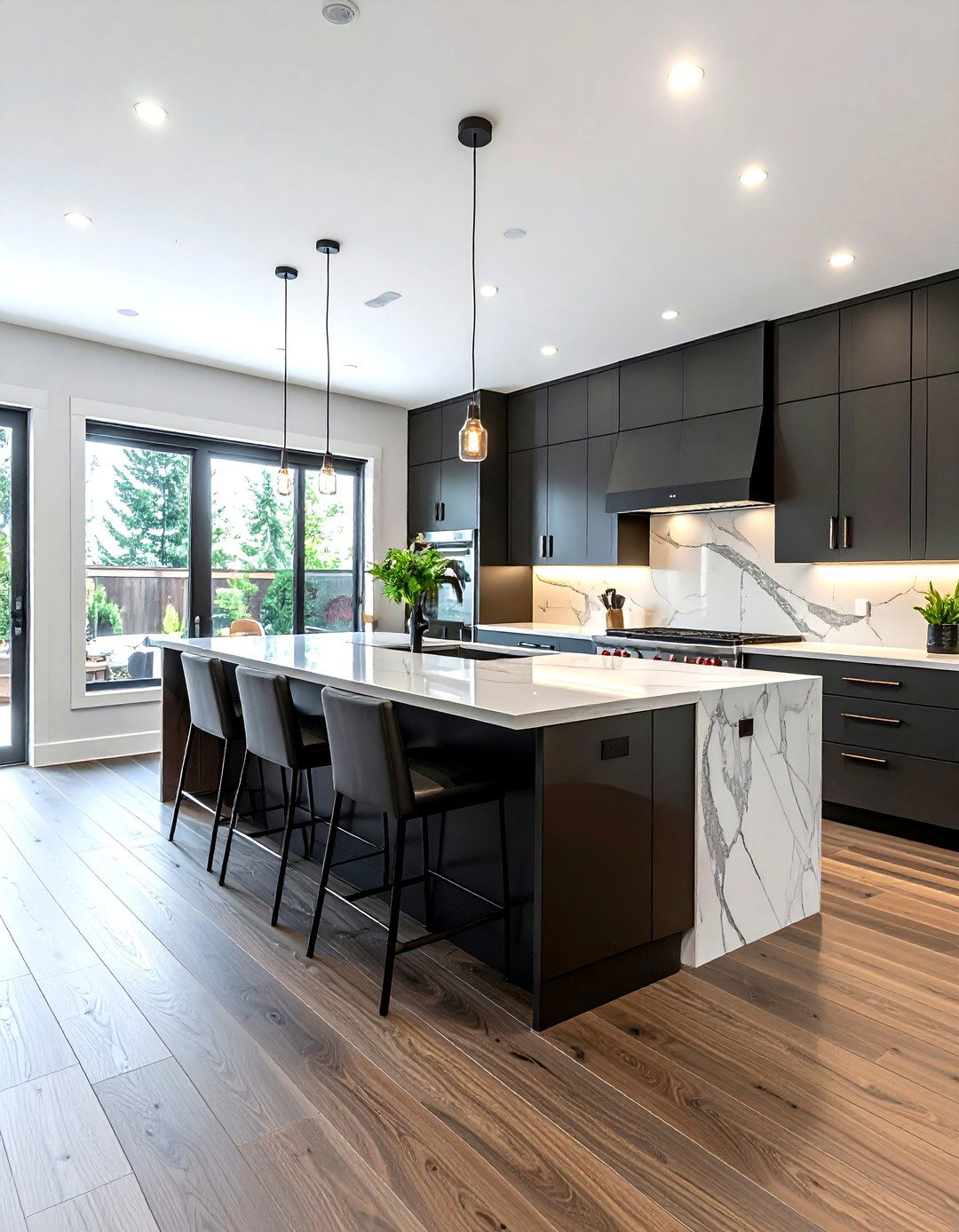 Contemporary Kitchen LVP - 30 LVP floor kitchen ideas