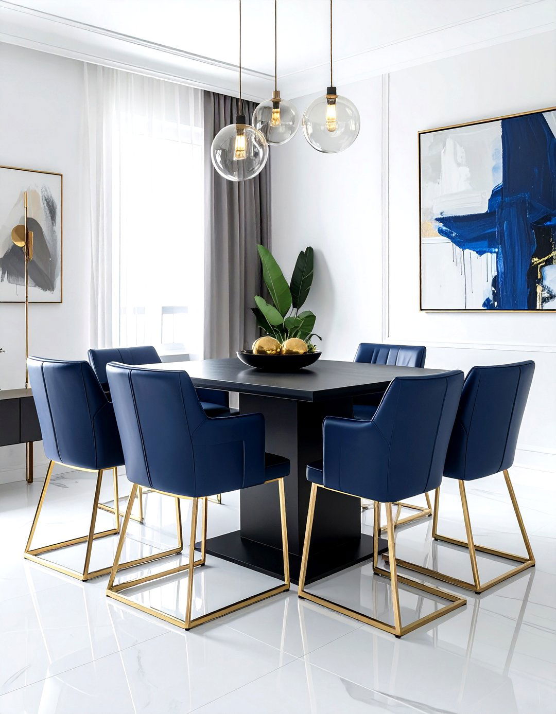 Contemporary Leather Dining - 30 leather dining room ideas