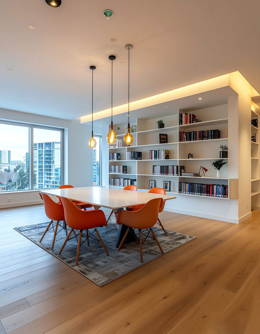 Contemporary Library Dining Room - 30 dining room library combo ideas