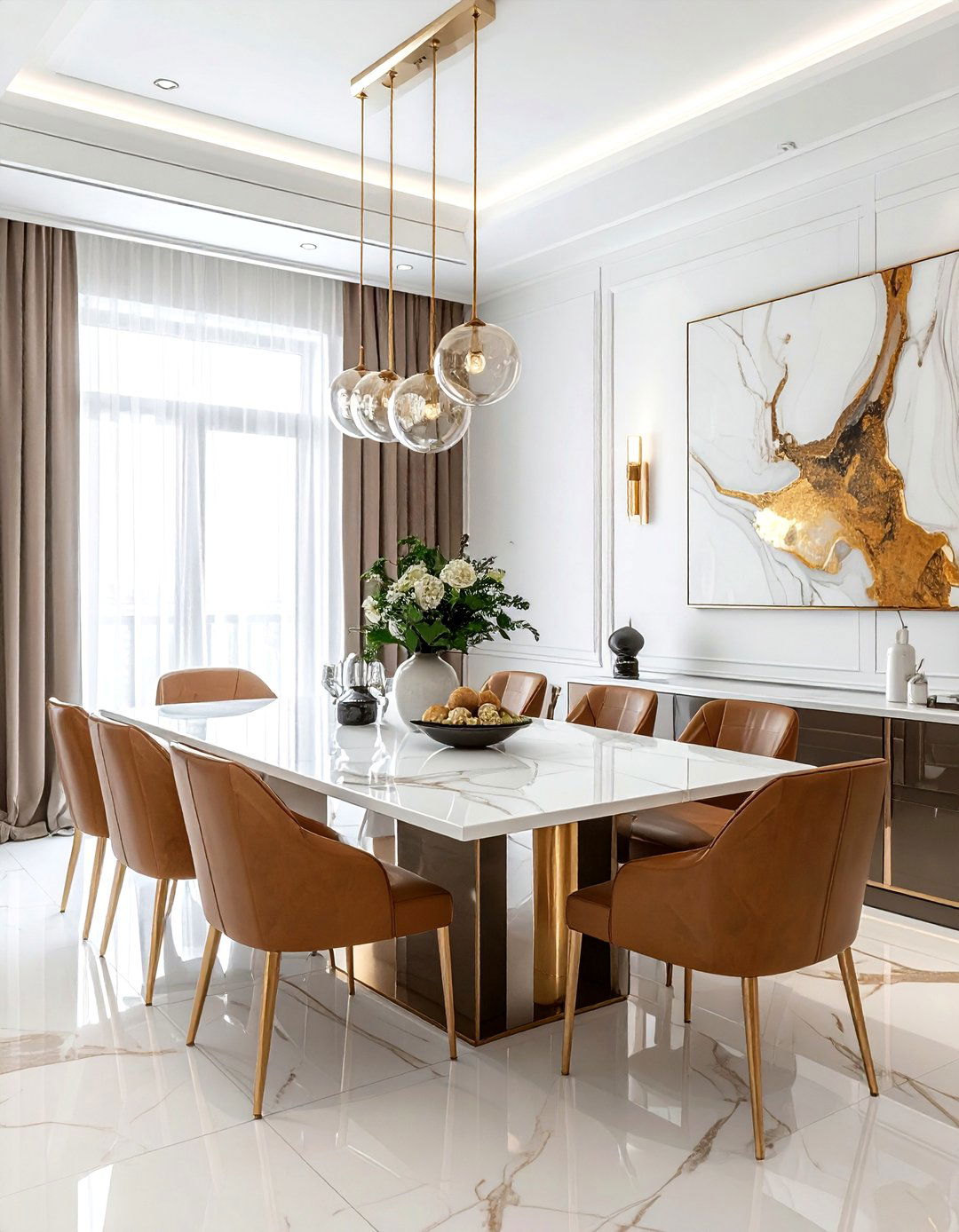 Contemporary Luxury Dining Room - 30 designer dining room ideas
