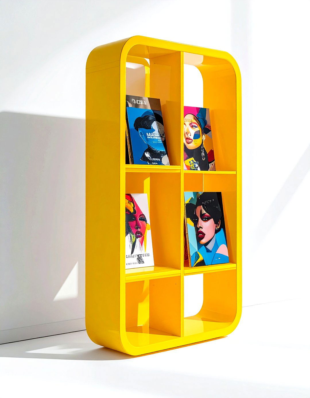 Contemporary Magazine Stand - 30 living room magazine rack ideas