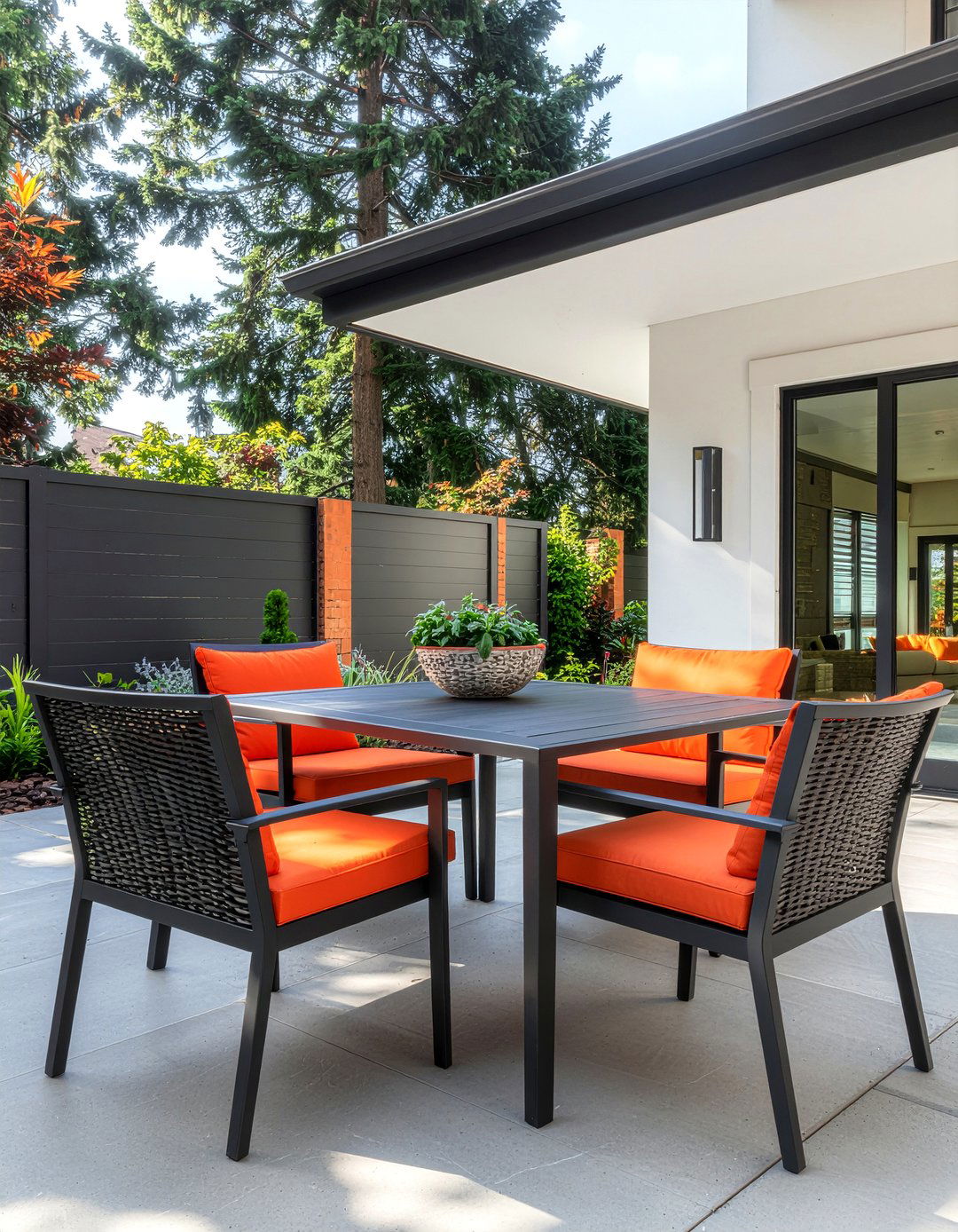 Contemporary Metal Furniture - 30 outdoor dining area ideas