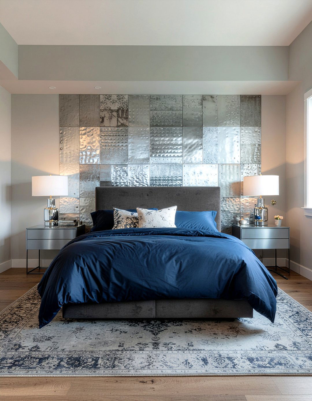 Contemporary Metal Headboard - 30 bedroom metal headboards