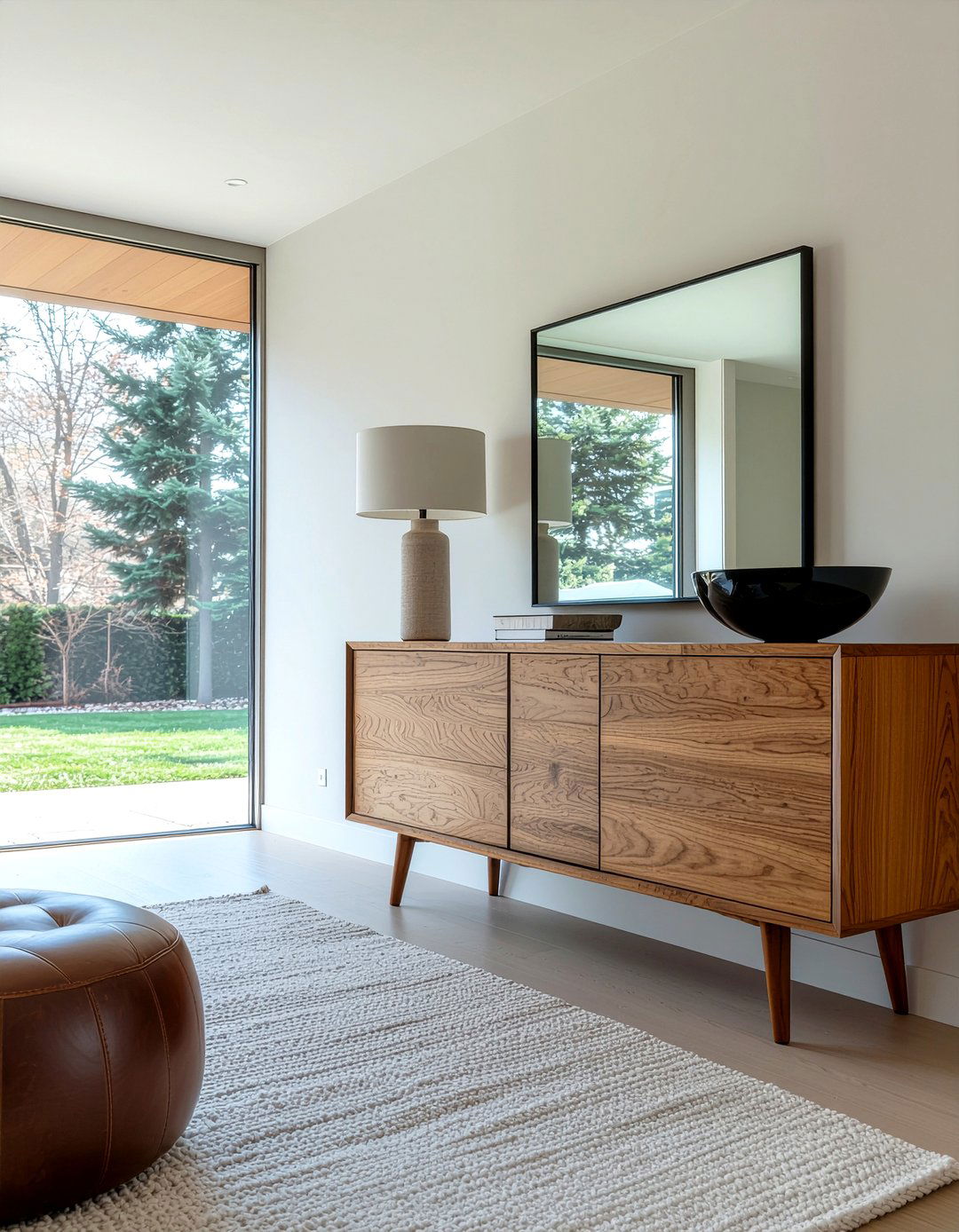 Contemporary Mirrored Buffet - 30 mirrored buffet dining room ideas