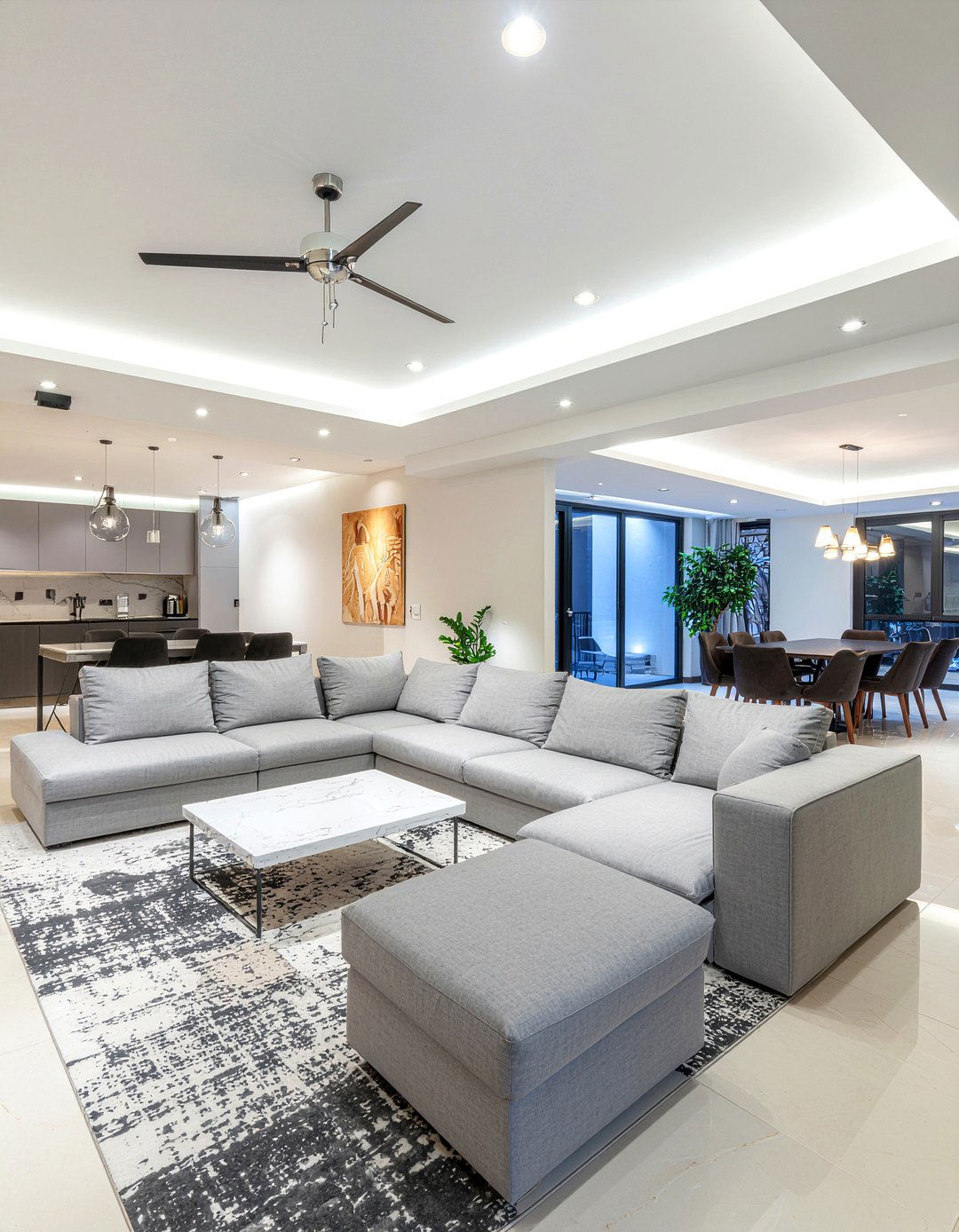 Contemporary Open Concept Living Room - 30 custom living room ideas