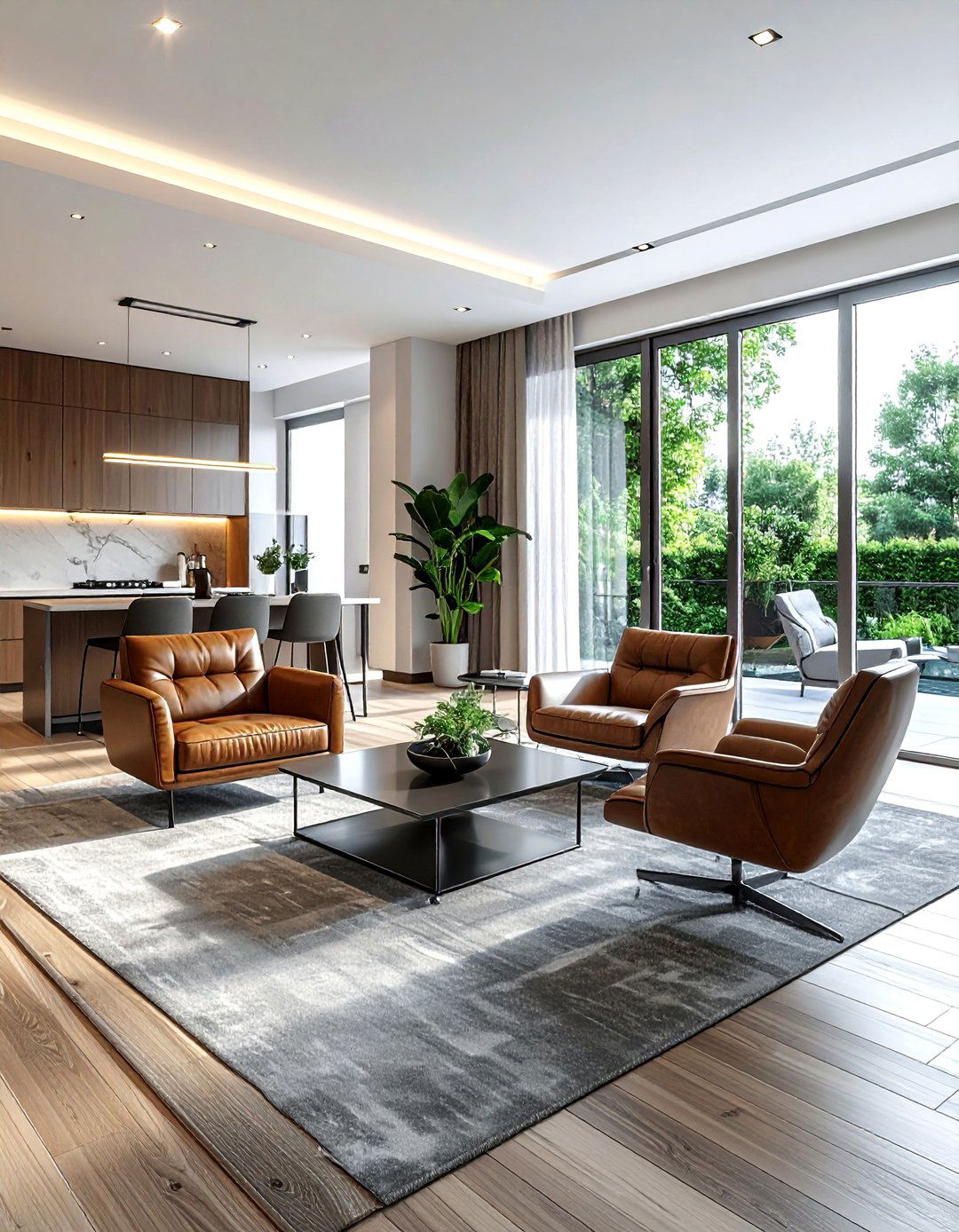 Contemporary Open Plan Living Room - 30 luxury living room ideas