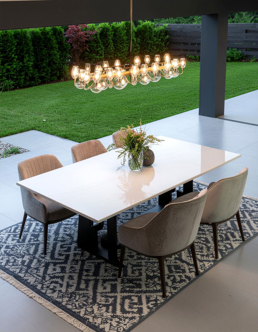 Contemporary Outdoor Dining Room - 30 outdoor dining ideas