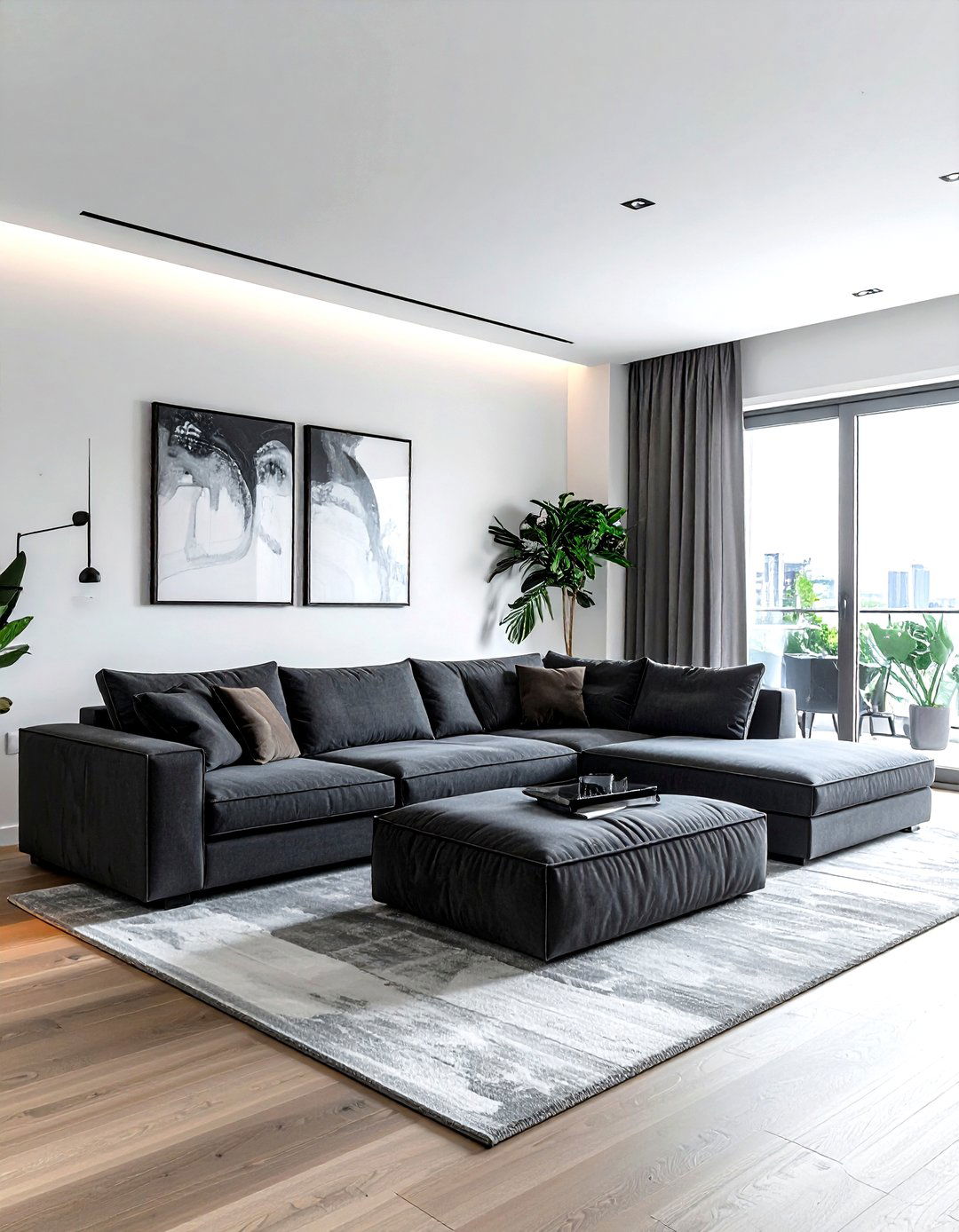 Contemporary Sectional Living Room - 30 living room pull out couch ideas