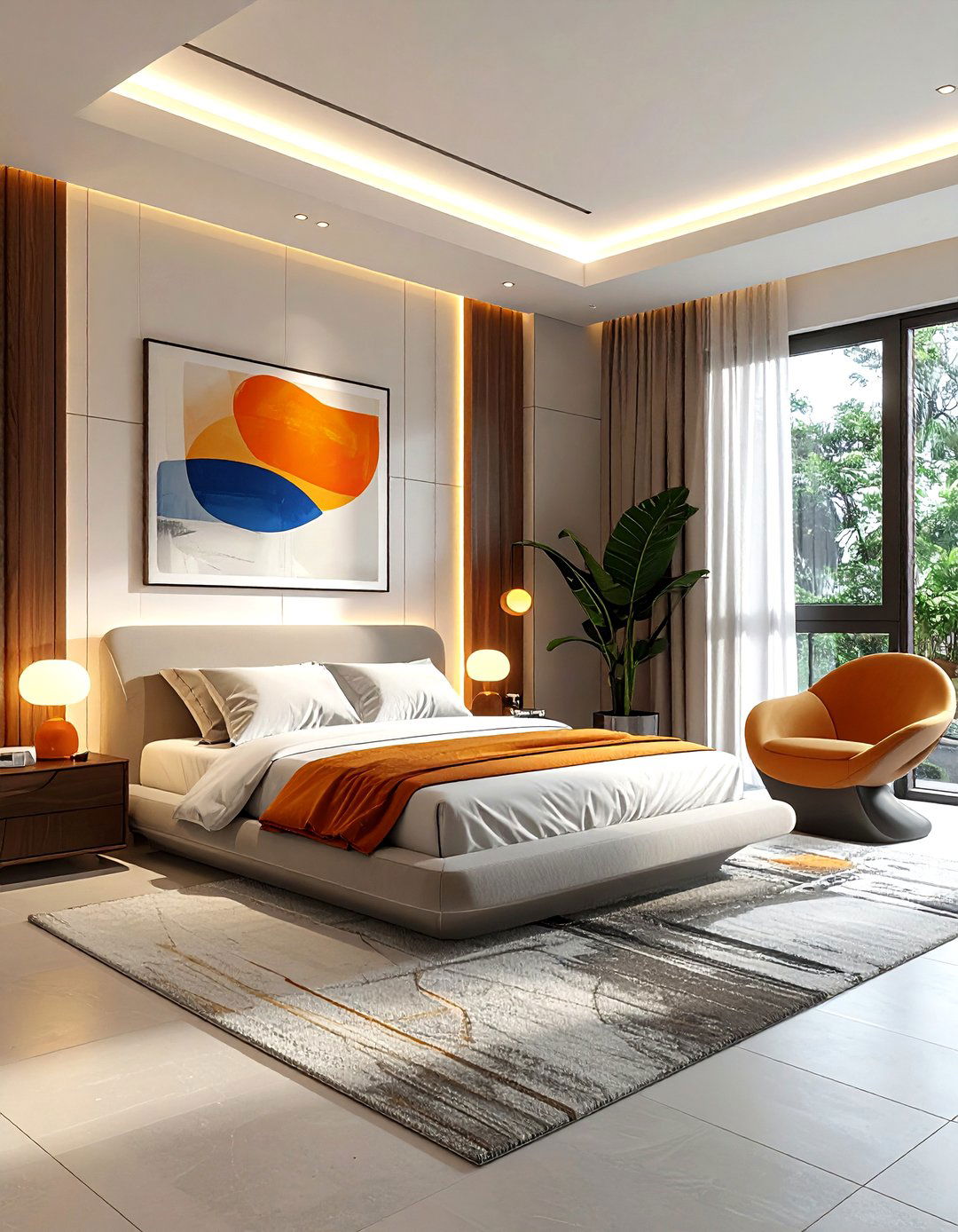 Contemporary Square Bedroom - 30 square bedroom ideas