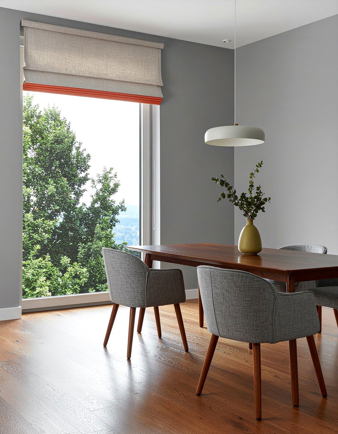 Contemporary Straight Valance - 30 dining room valance ideas