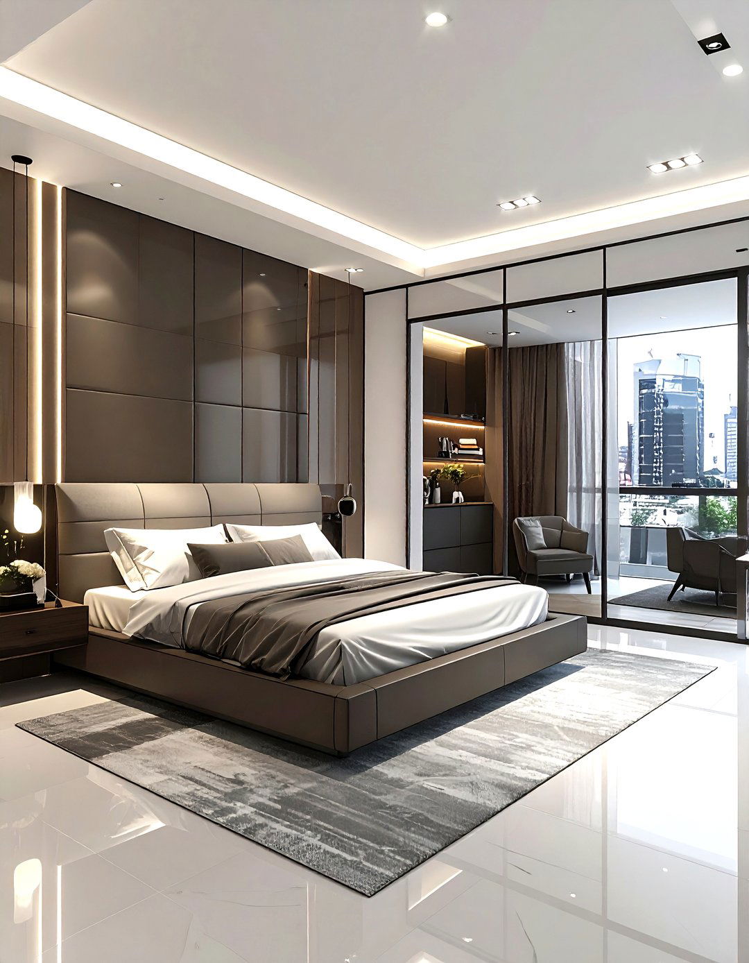 Contemporary Studio Bedroom - 30 model home bedroom ideas