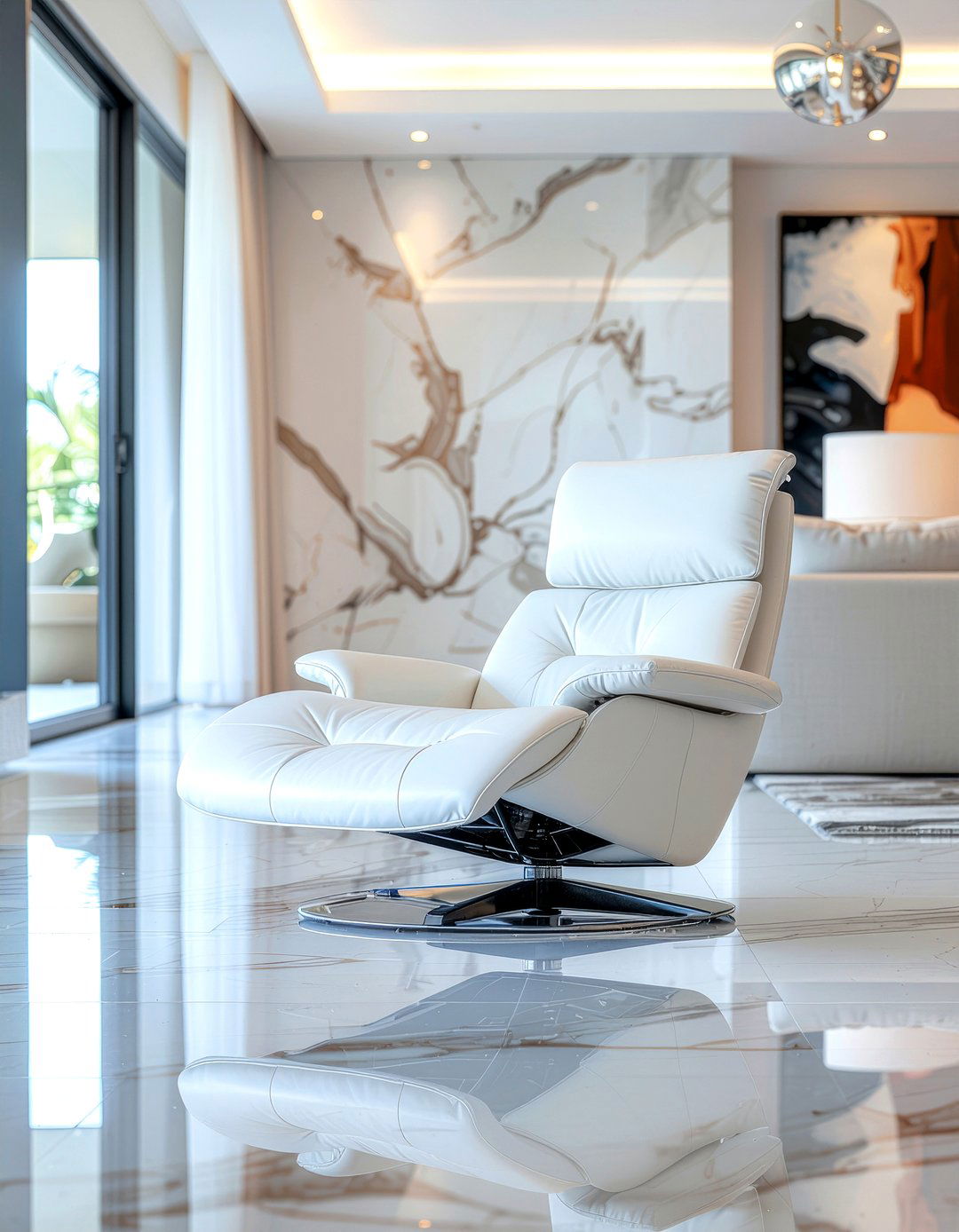 Contemporary Swivel Recliner - 30 living room swivel recliner ideas