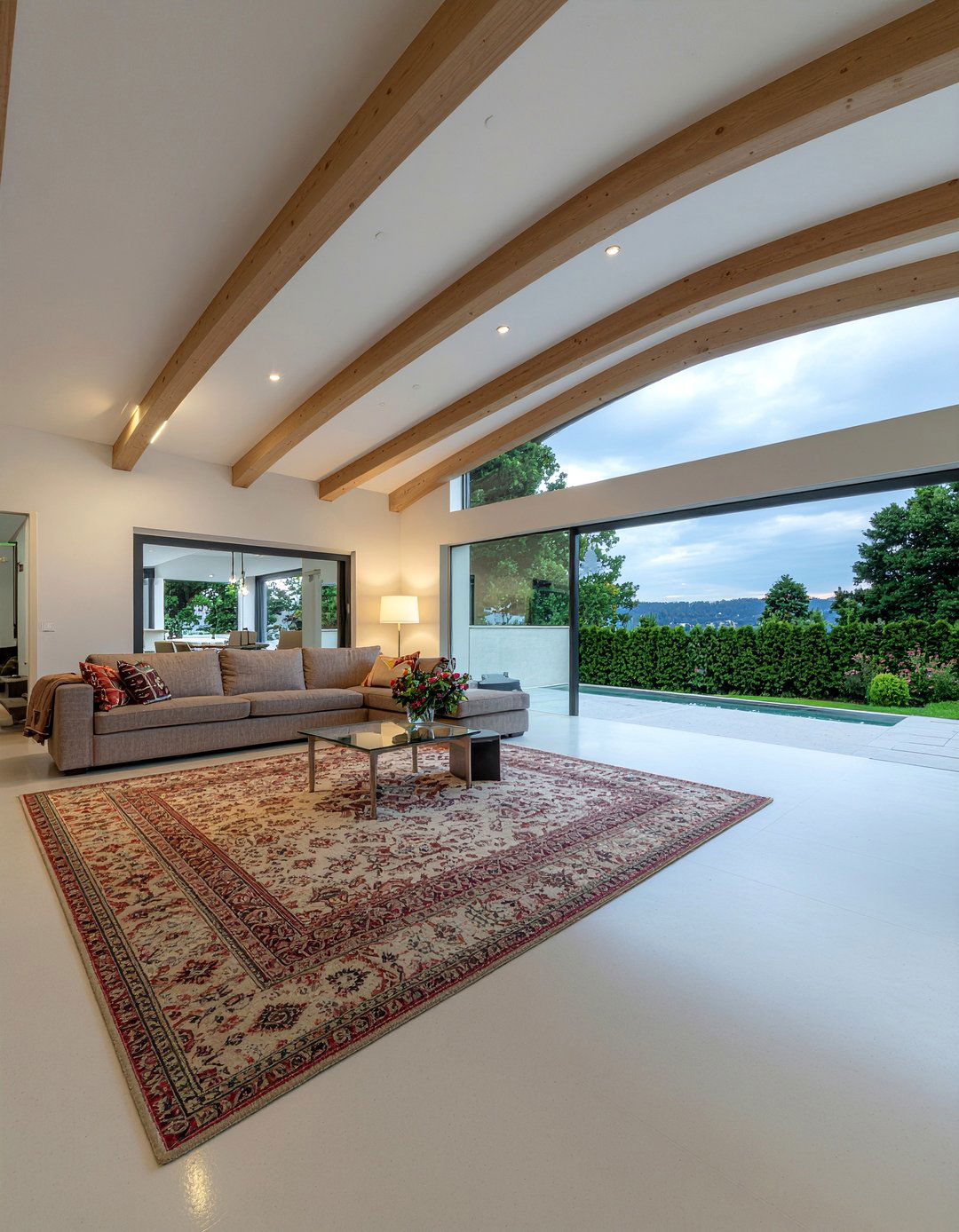 Contemporary Timber Frame - 30 living room timber frame ideas