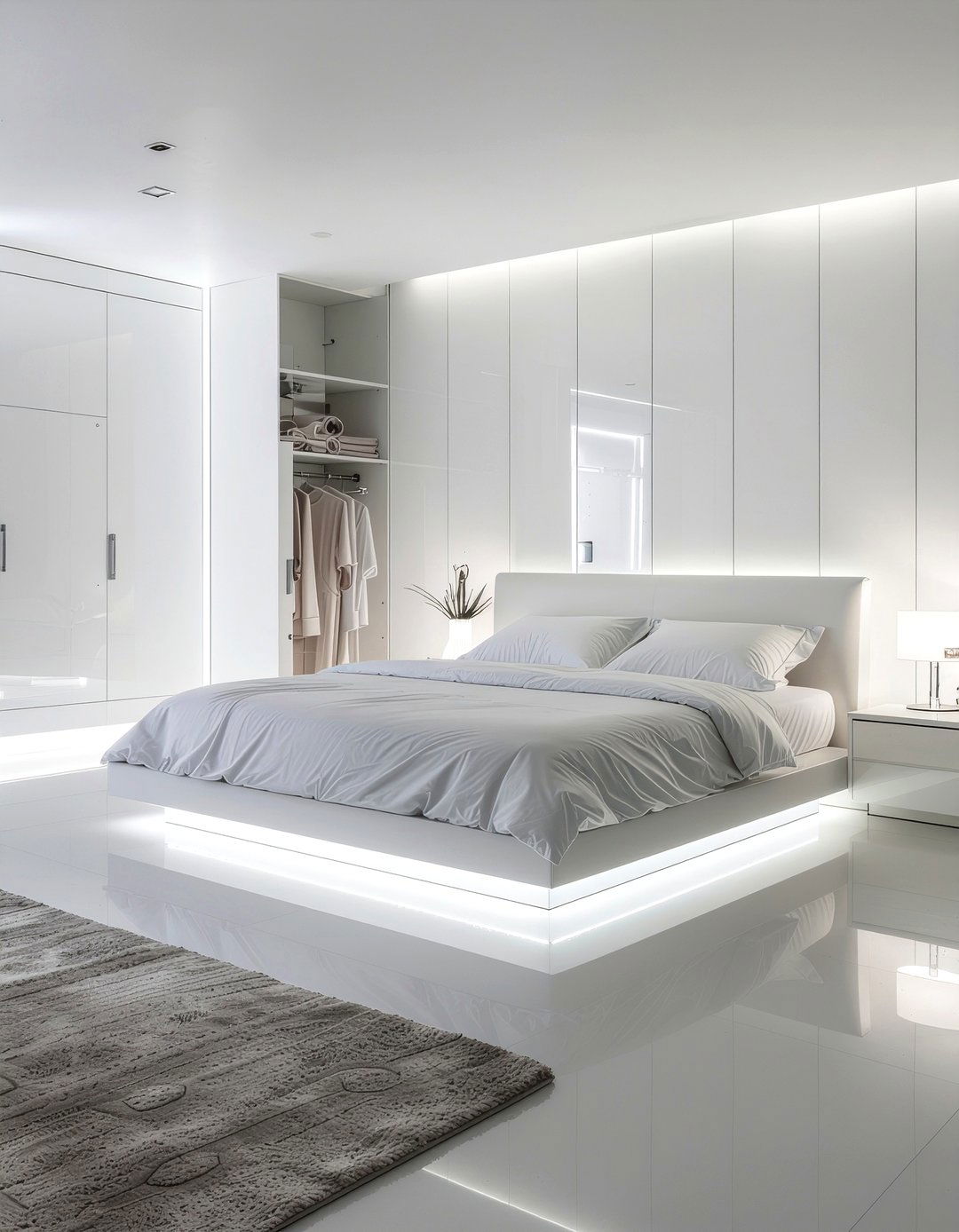 Contemporary White Bedroom - 30 all white bedroom ideas