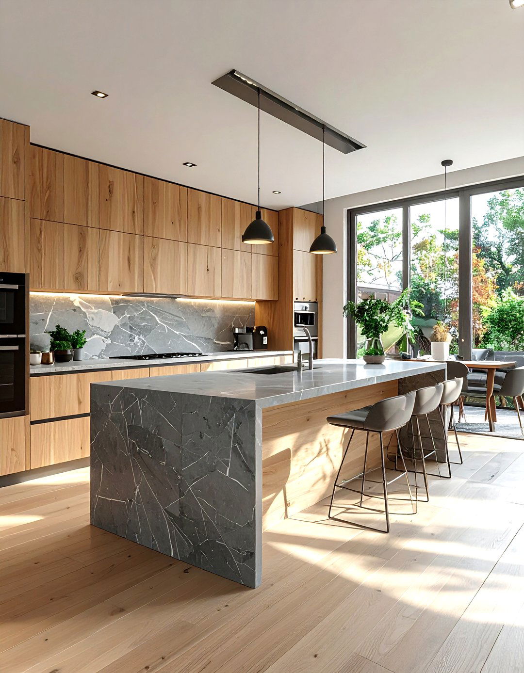 Contemporary Wood Kitchen - 30 light wood kitchen ideas