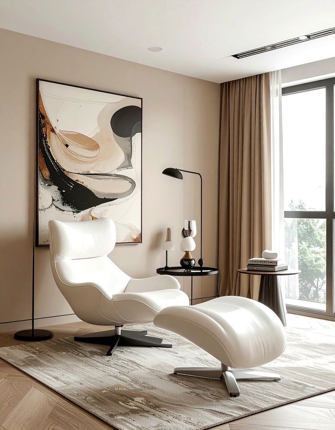 Contemporary beige living room - 30 beige living room decor ideas