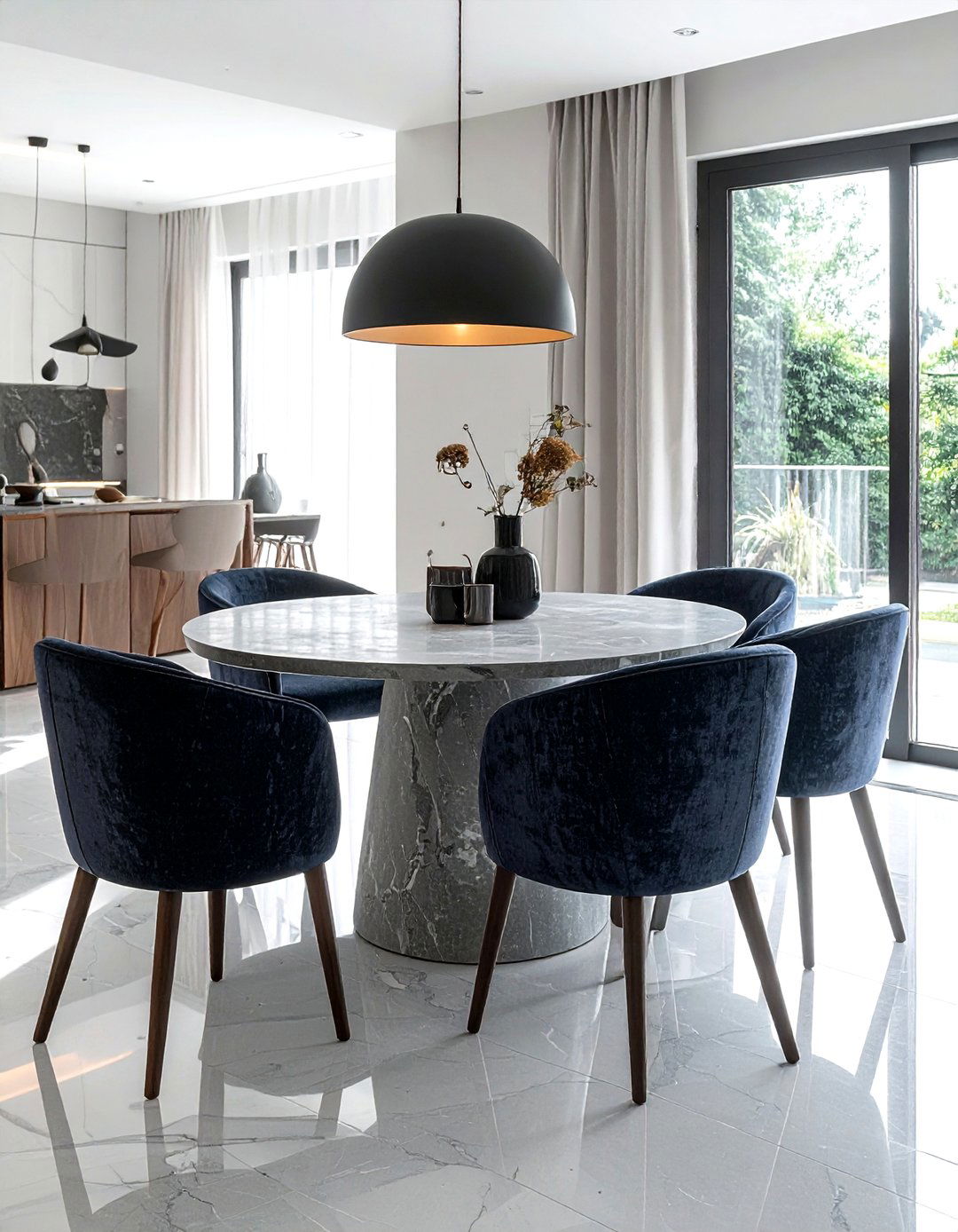 Contemporary bucket dining chair - 30 armless dining chair ideas