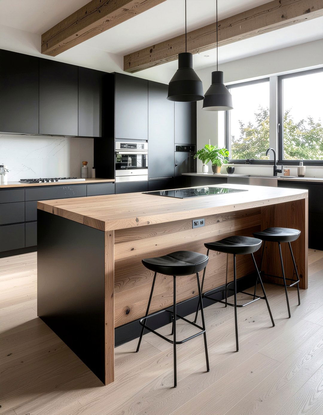 Contemporary curved island - 30 curved kitchen island ideas