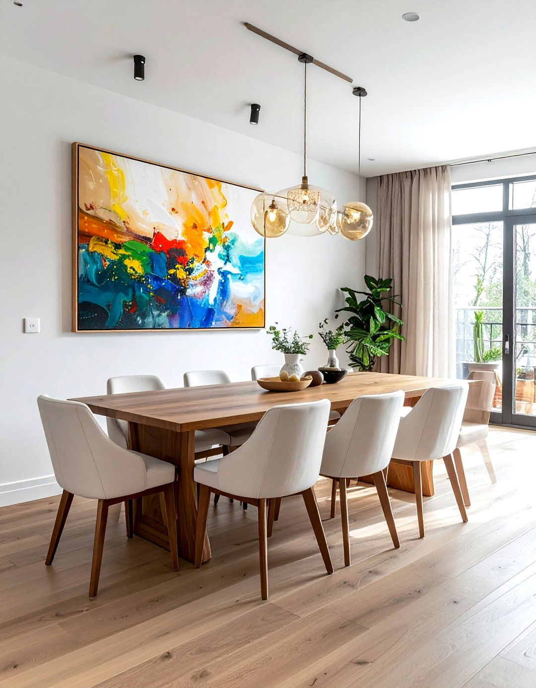 Contemporary dining room art - 30 transitional dining room ideas
