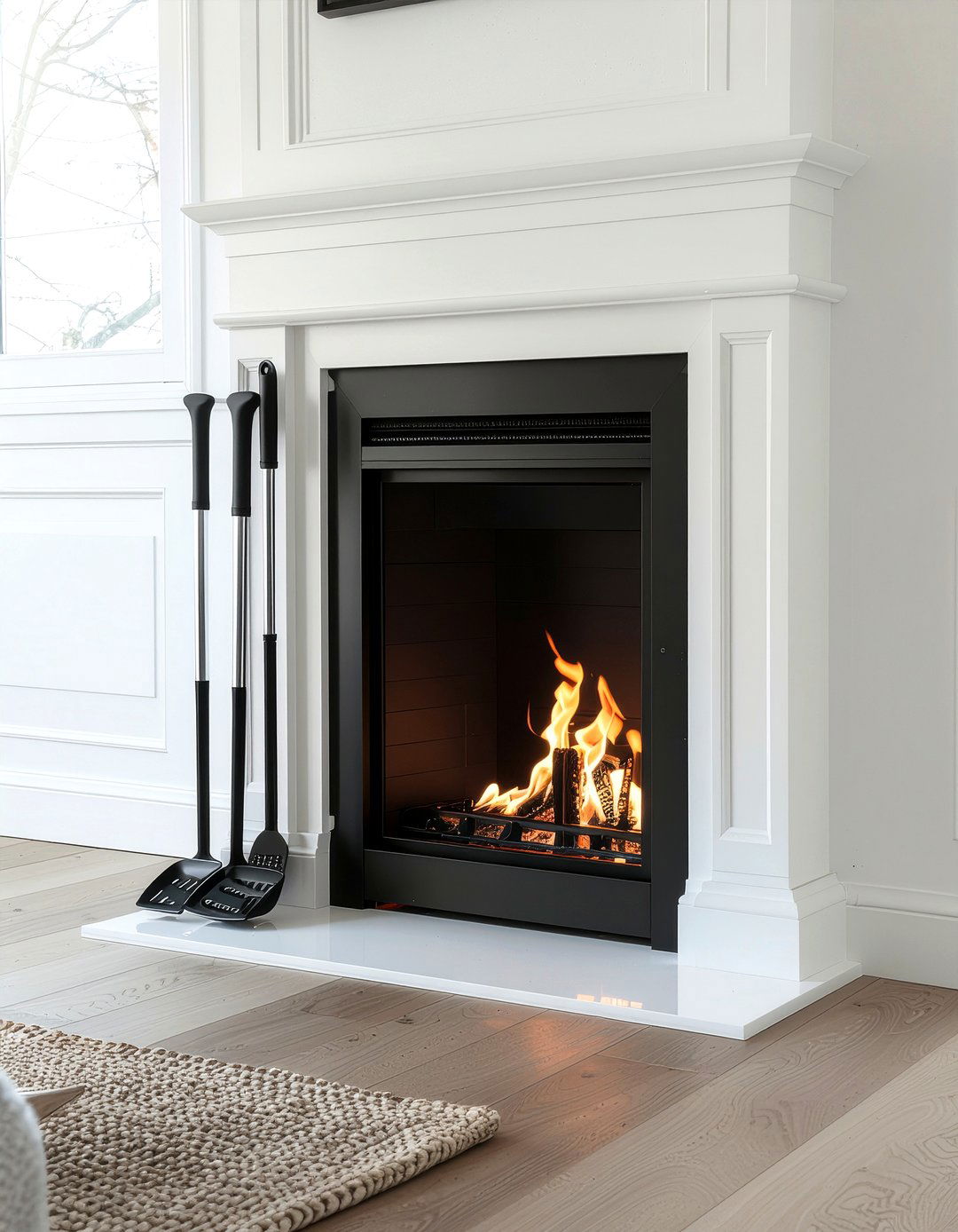 Contemporary fireplace tools - 30 fireplace tool ideas