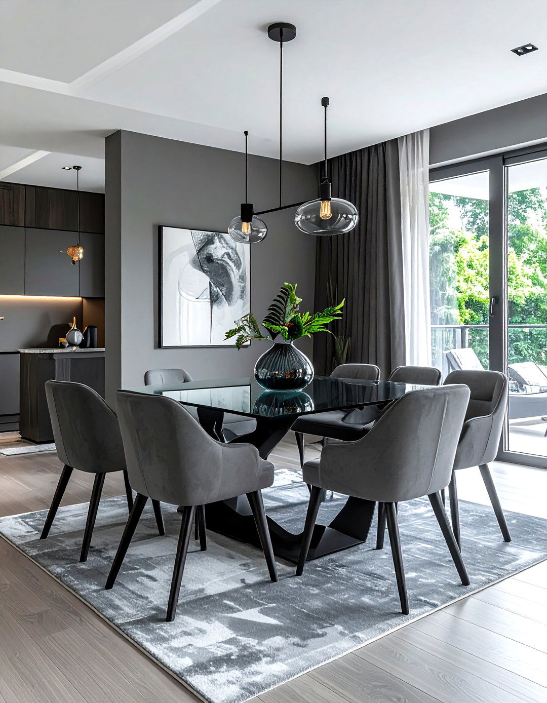 Contemporary gray dining room - 30 cool gray dining room ideas