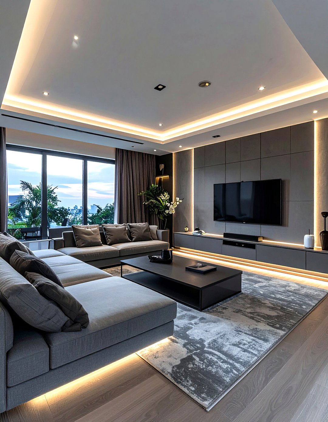 Contemporary gray living room - 30 modern gray living room ideas