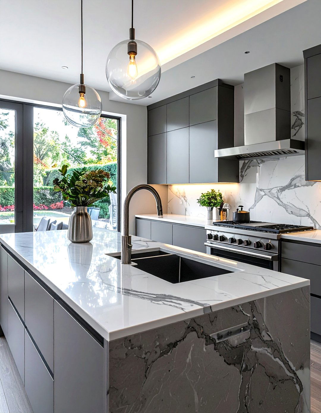 Contemporary kitchen faucet - 30 brushed nickel faucet ideas