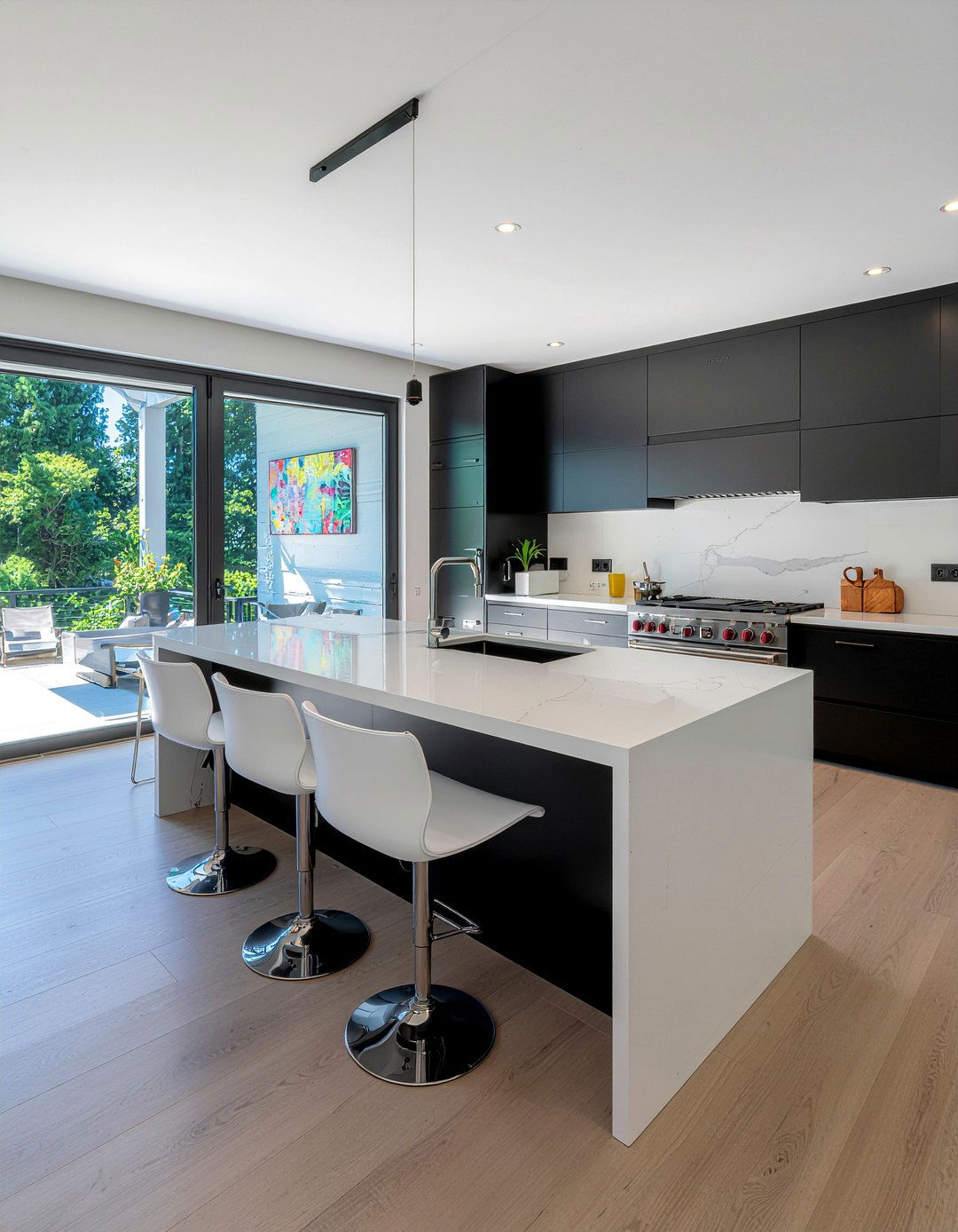 Contemporary kitchen living space - 30 kitchen great room ideas