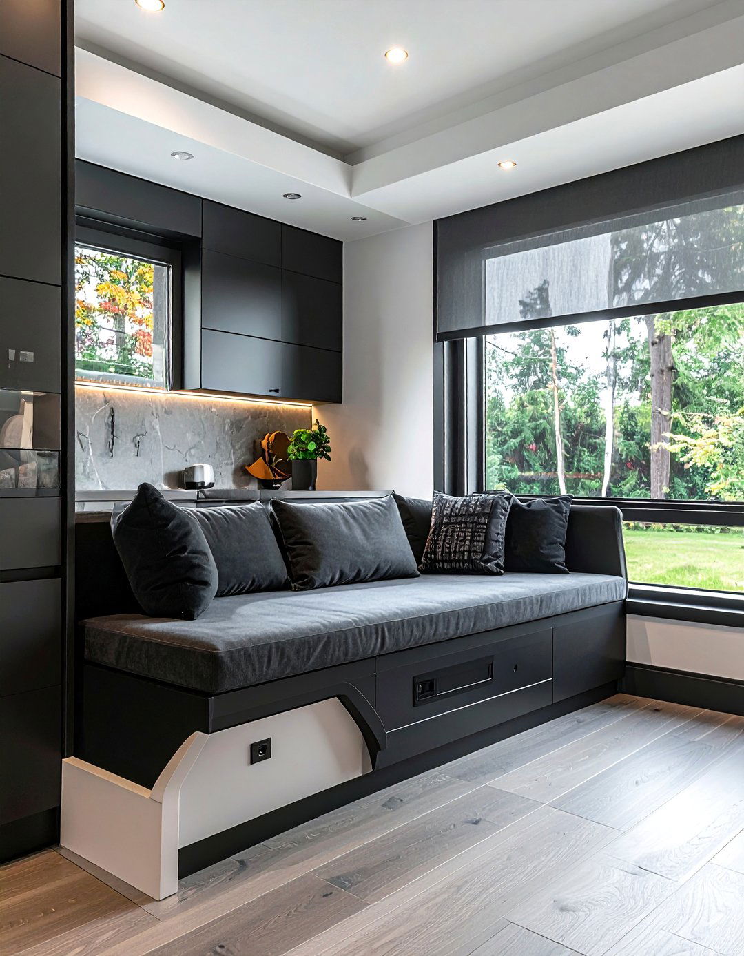 Contemporary kitchen window bench - 30 window seat kitchen ideas