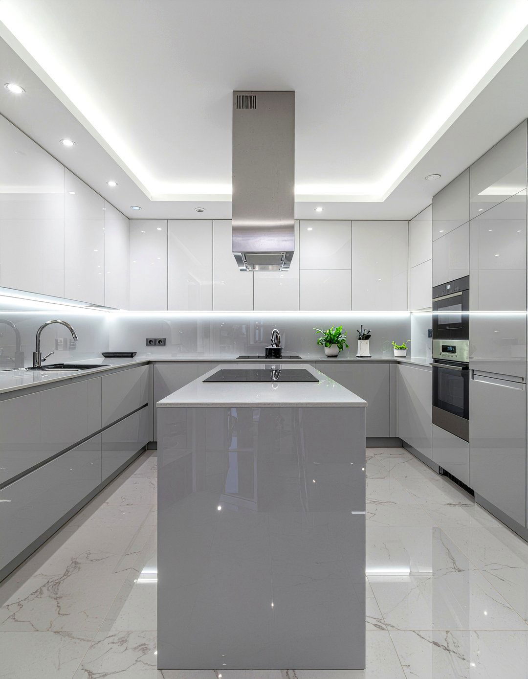 Contemporary kitchen with integrated smart appliances - 30 architect designed kitchen ideas