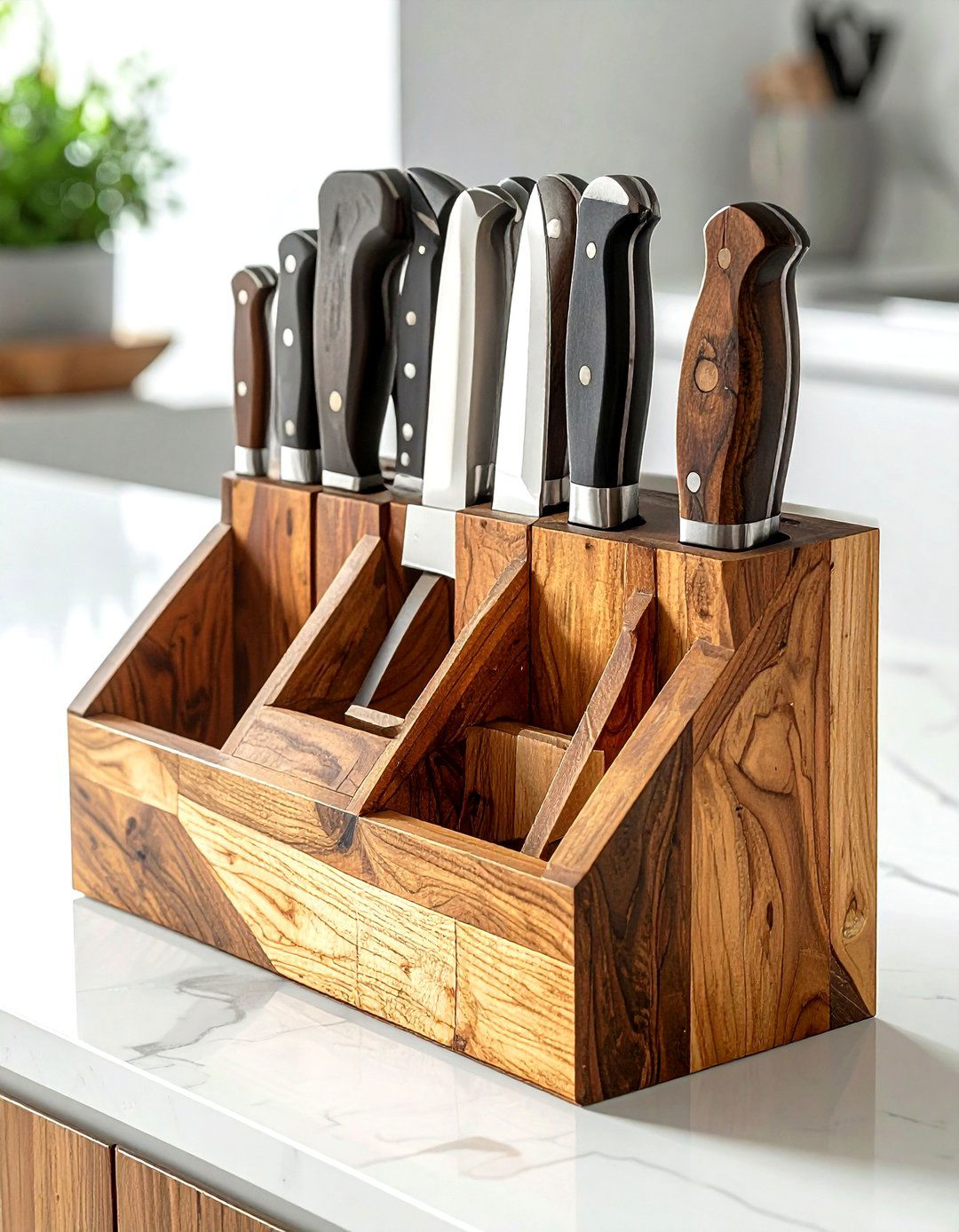 Contemporary knife block - 30 knife block kitchen ideas