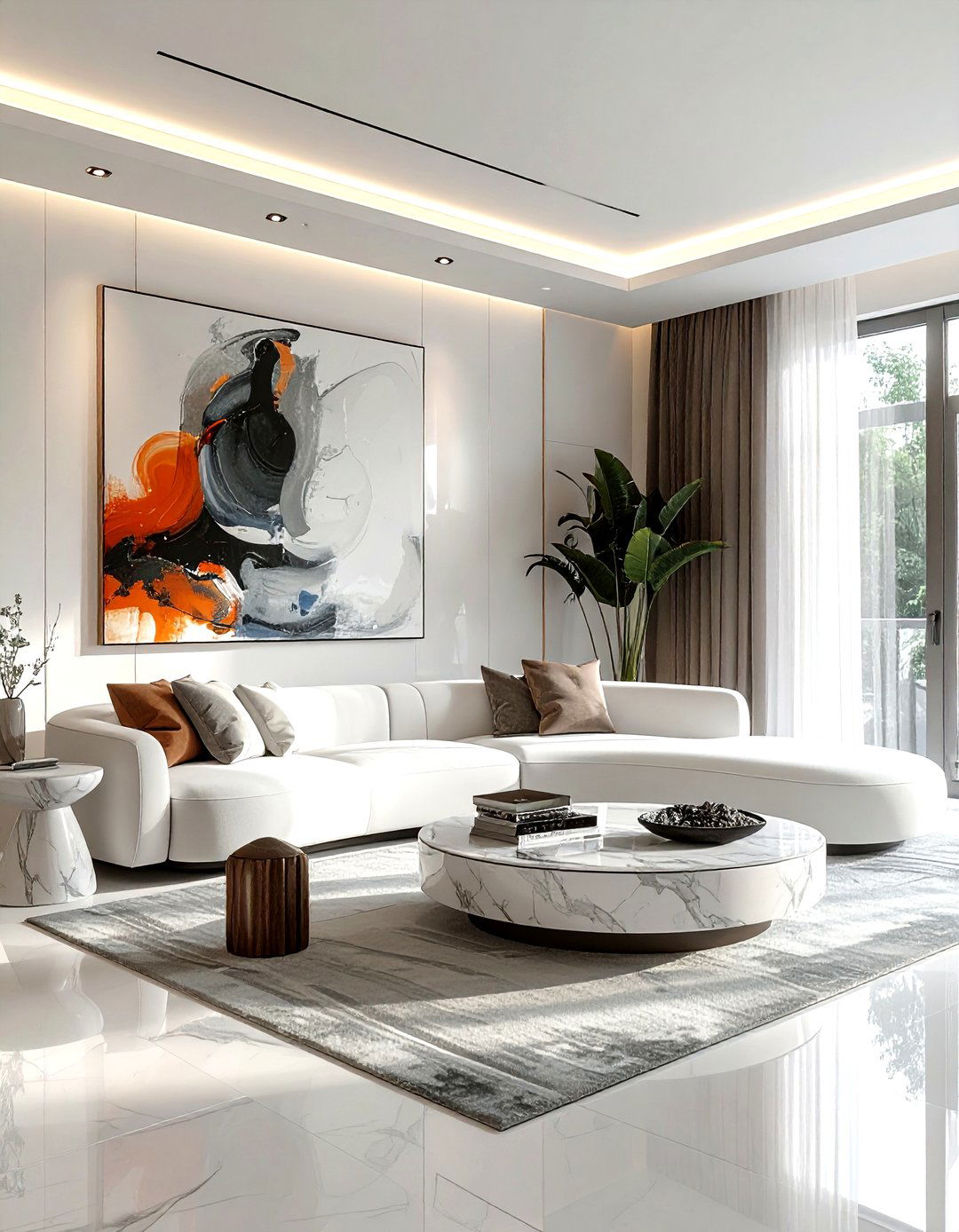 Contemporary living room - 30 show home living room ideas