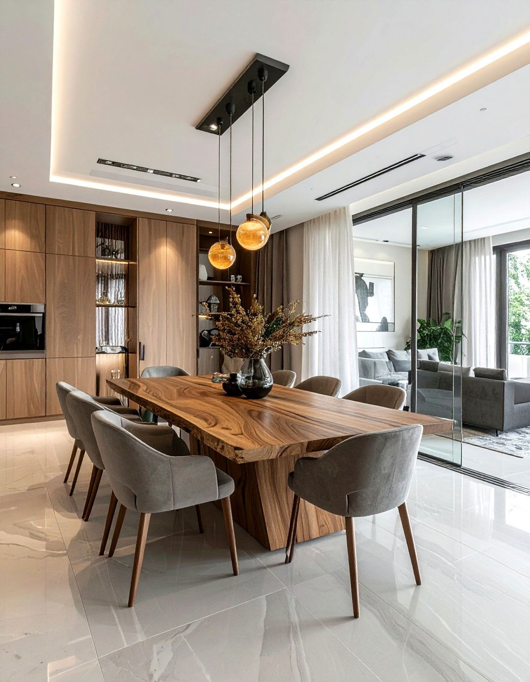 Contemporary mansion dining room - 30 palatial dining room ideas