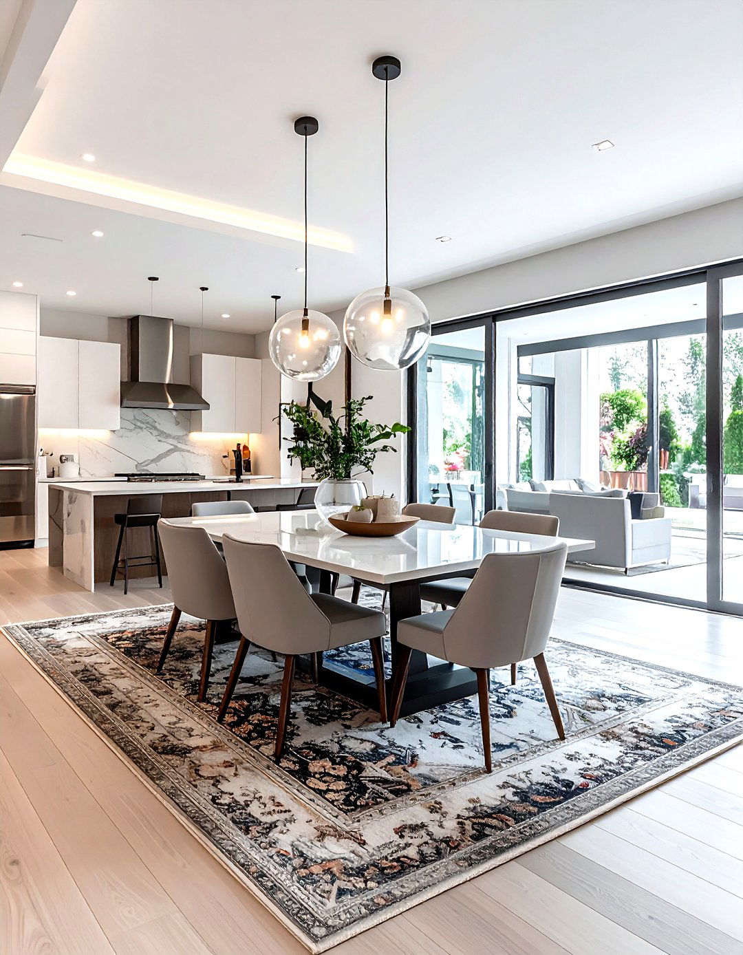 Contemporary open plan dining room - 30 luxurious dining room ideas