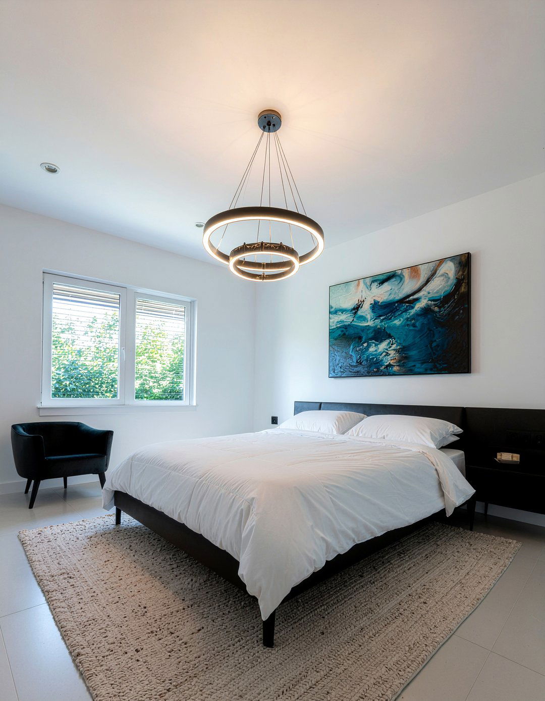 Contemporary ring chandelier - 30 bedroom chandeliers