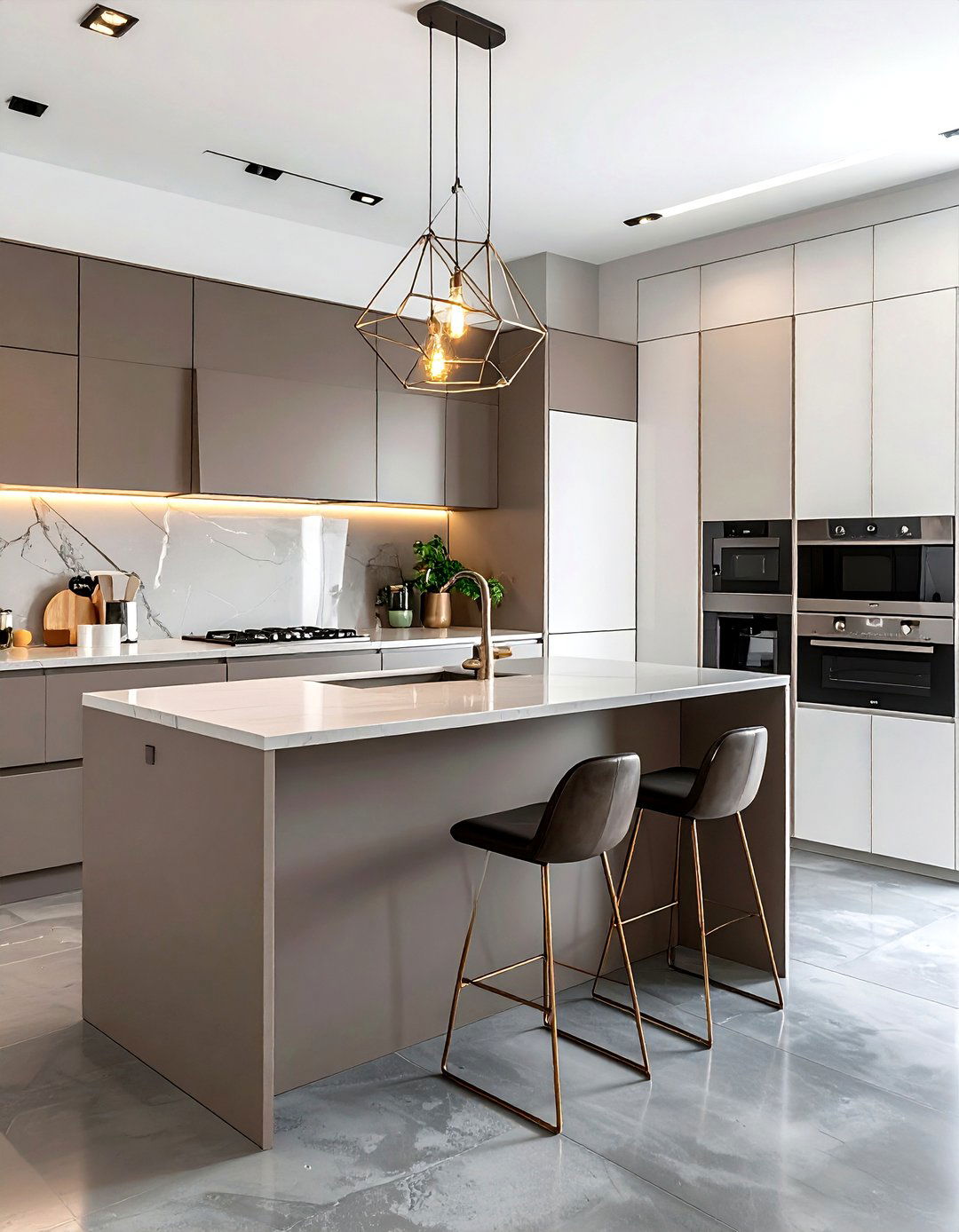 Contemporary taupe kitchen - 30 taupe kitchen ideas