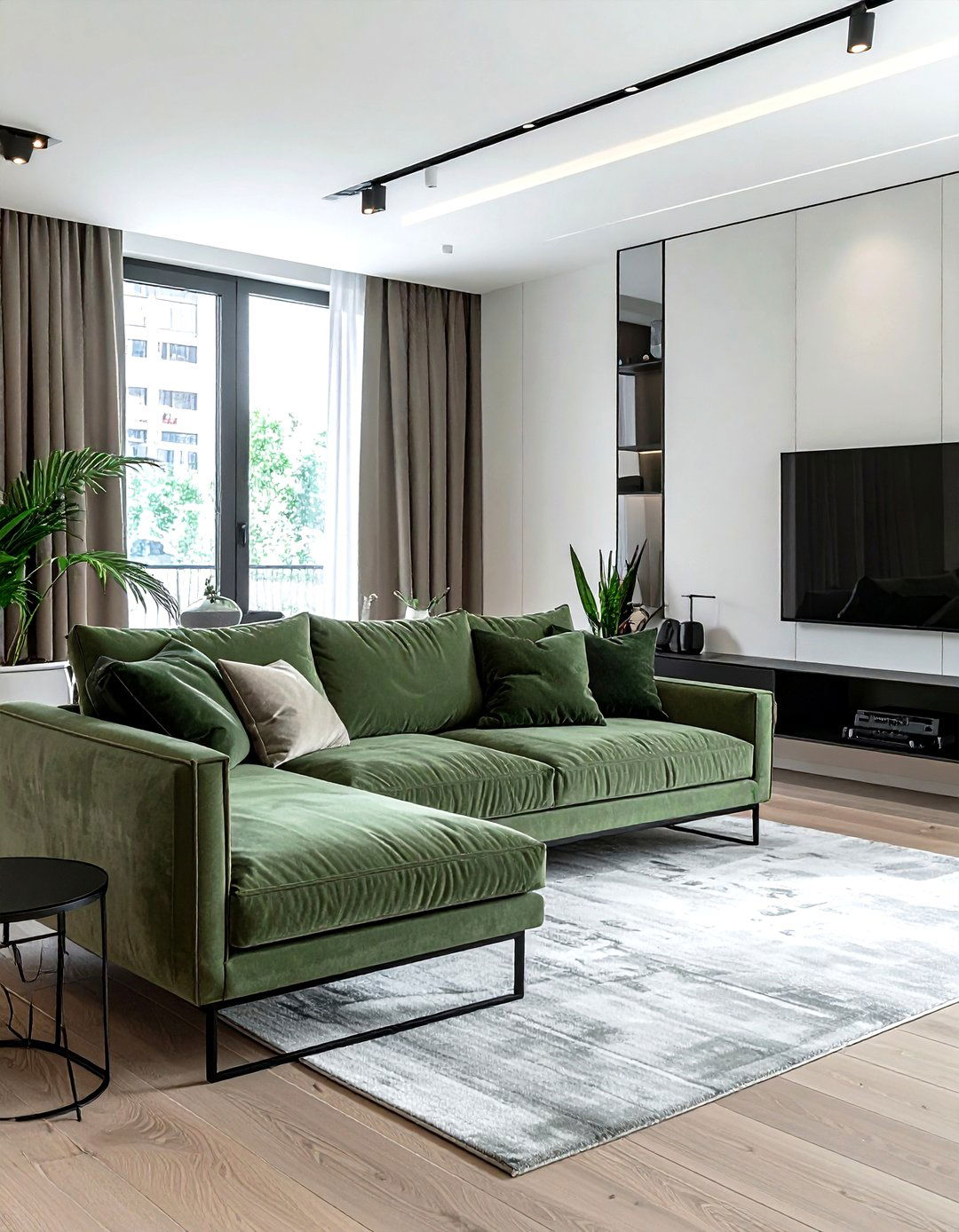 Contemporary track arm sofa - 30 living room track arm sofa ideas