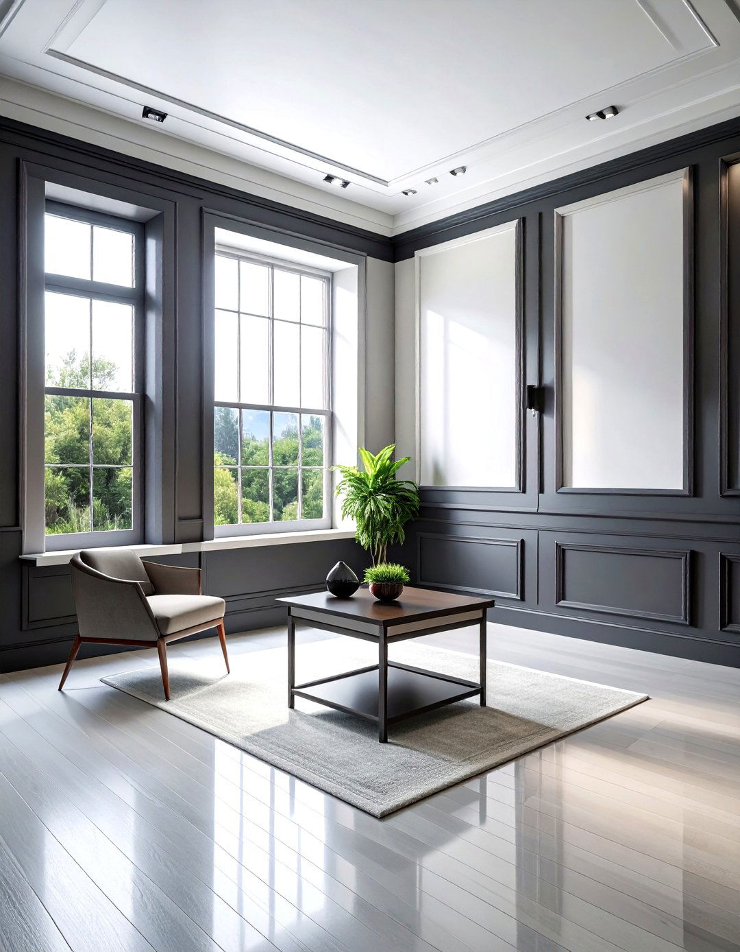 Contrast Trim Wall - 30 stunning home decor ideas