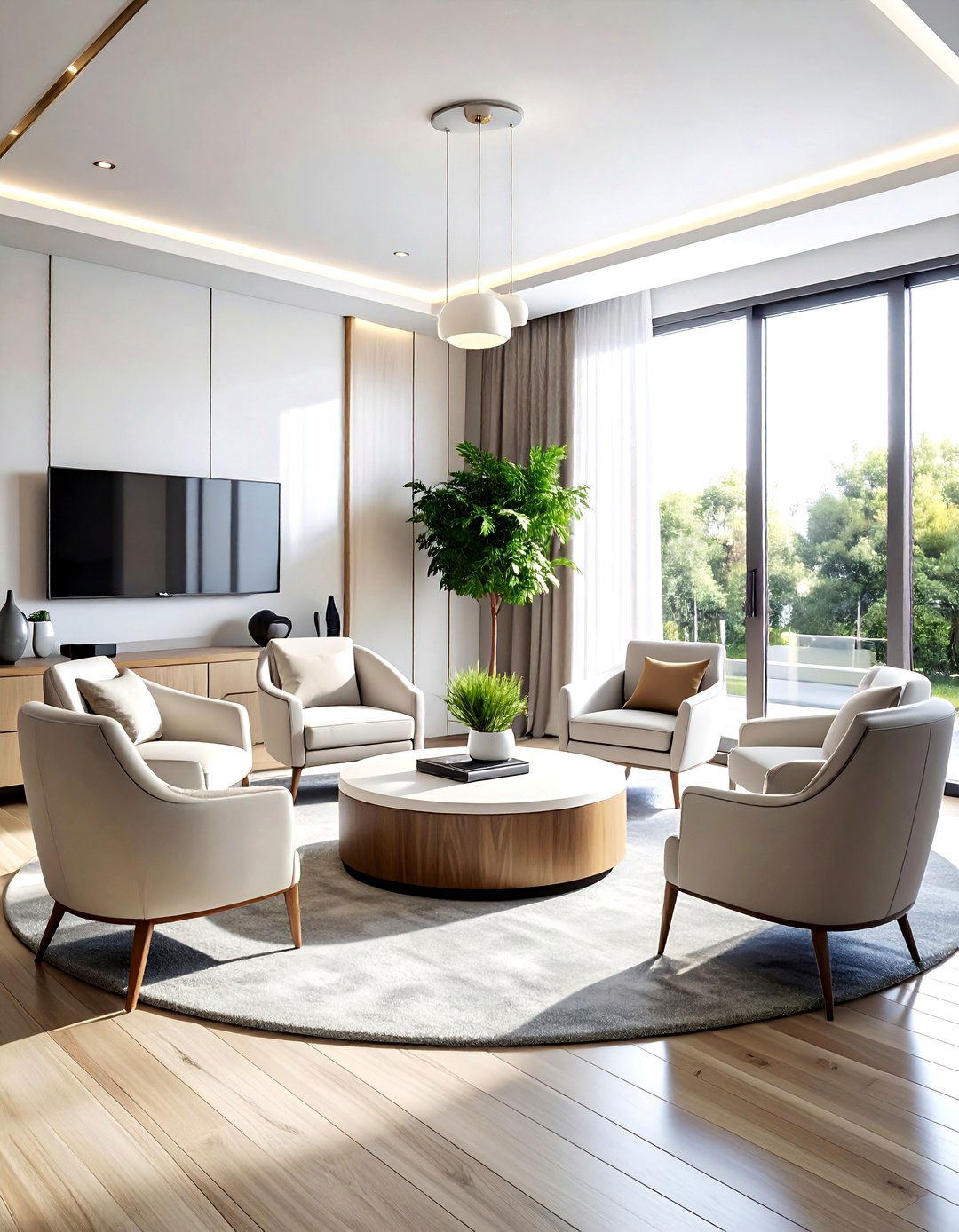 Conversation circle living room - 30 living room layout ideas