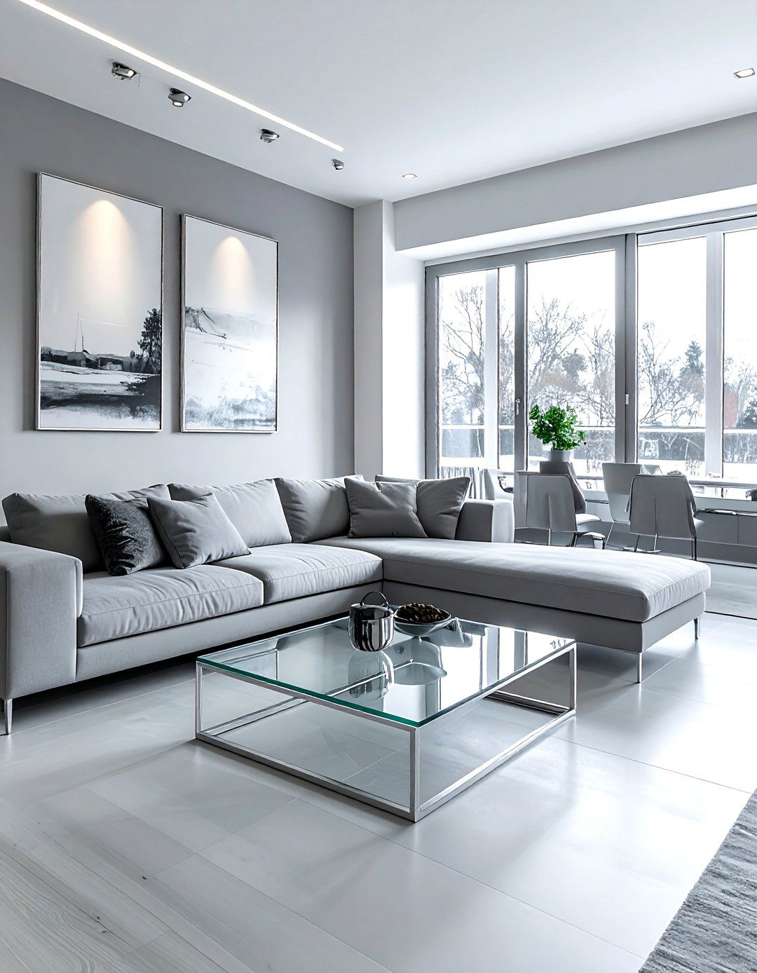 Cool Gray Living Room - 30 living room paint color ideas