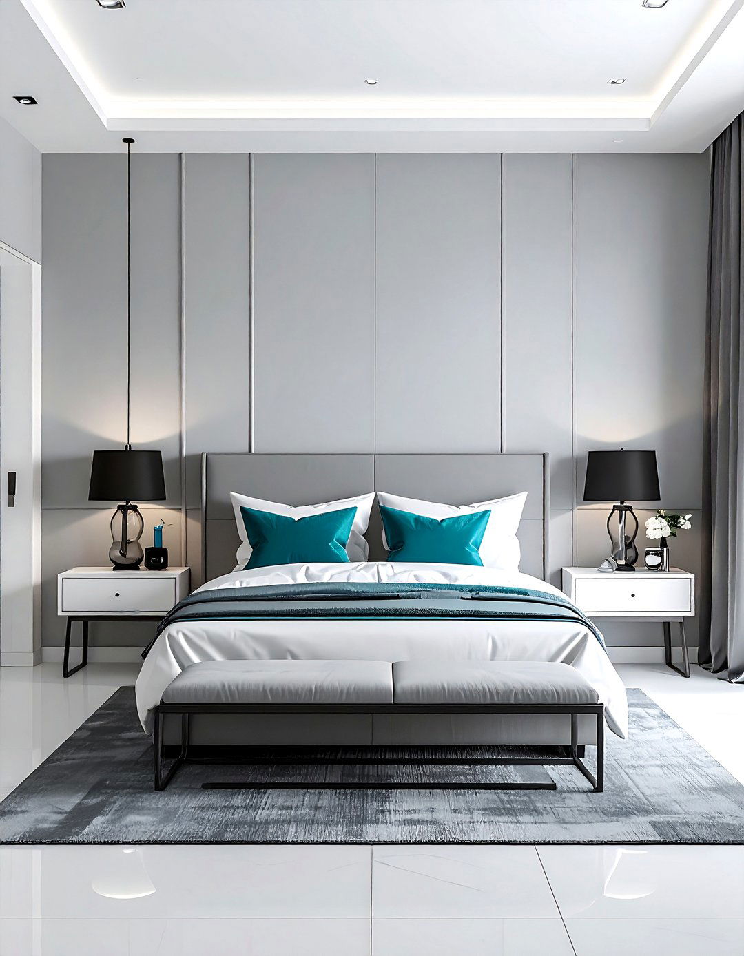 Cool Grey Bedroom - 30 bedroom paint color ideas