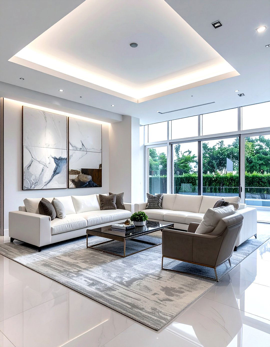 Cool White Recessed Lighting - 30 living room recessed lighting ideas