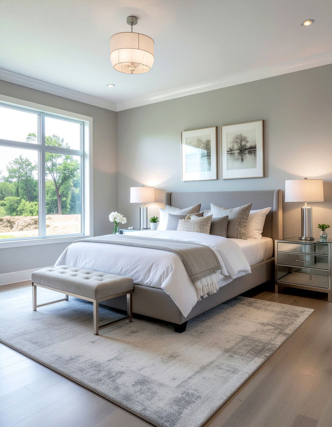 Cool gray bedroom - 30 bedroom gray walls